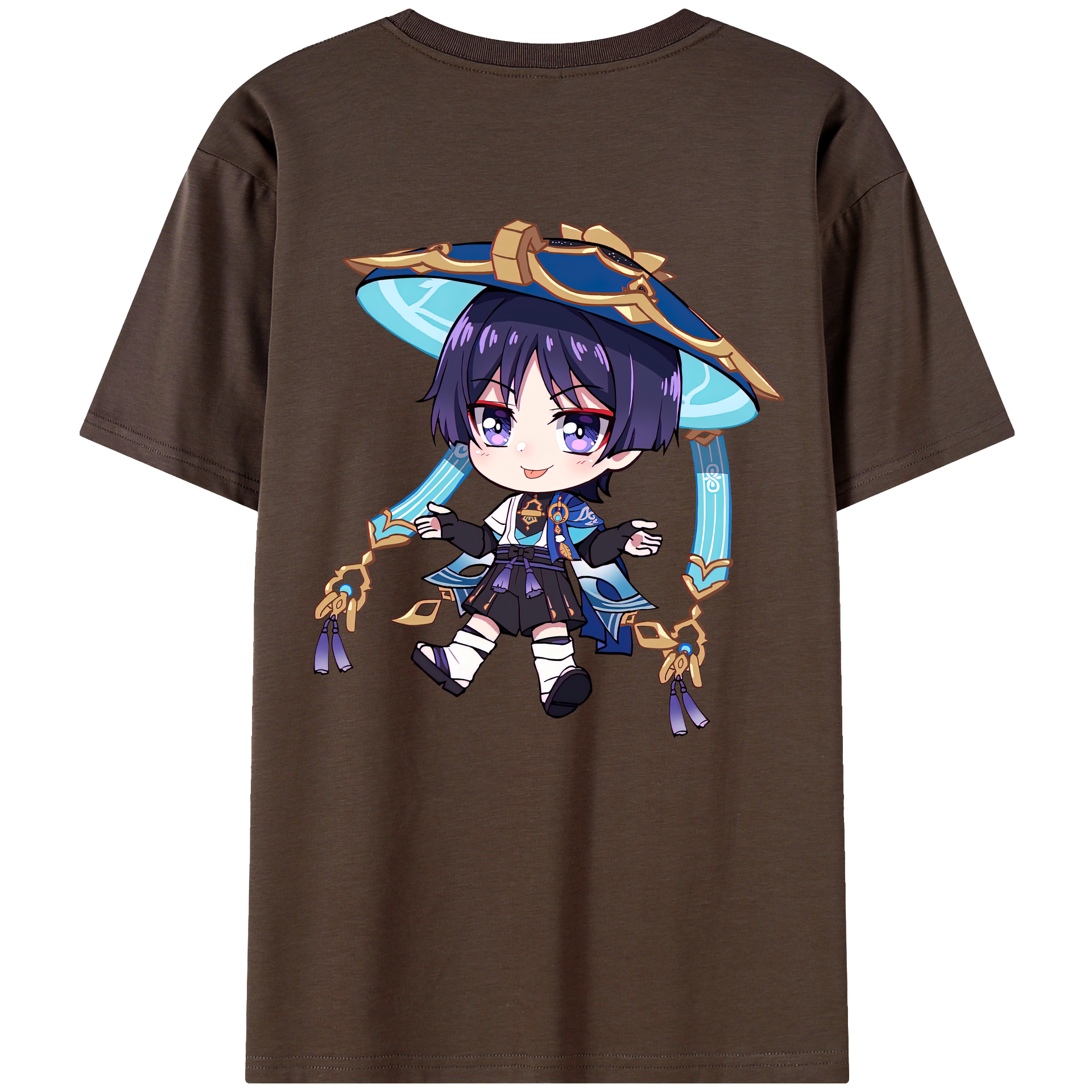 げんし神 さんペい genshin Sanpei 綿100％半袖Tシャツ（背面プリント）