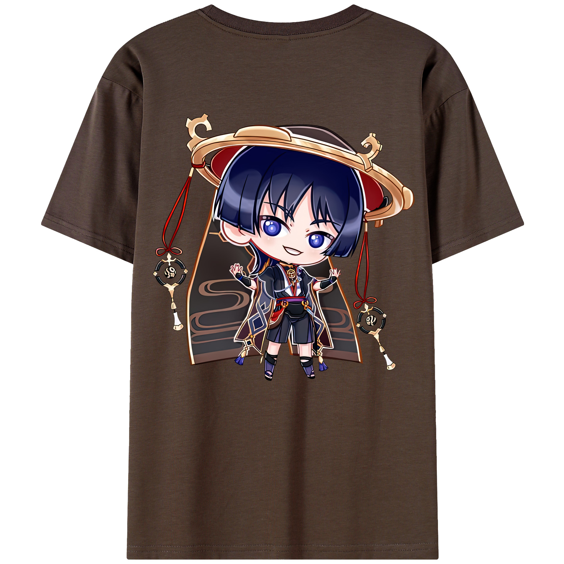 げんし神 さんペい genshin Sanpei 綿100％半袖Tシャツ（背面プリント）