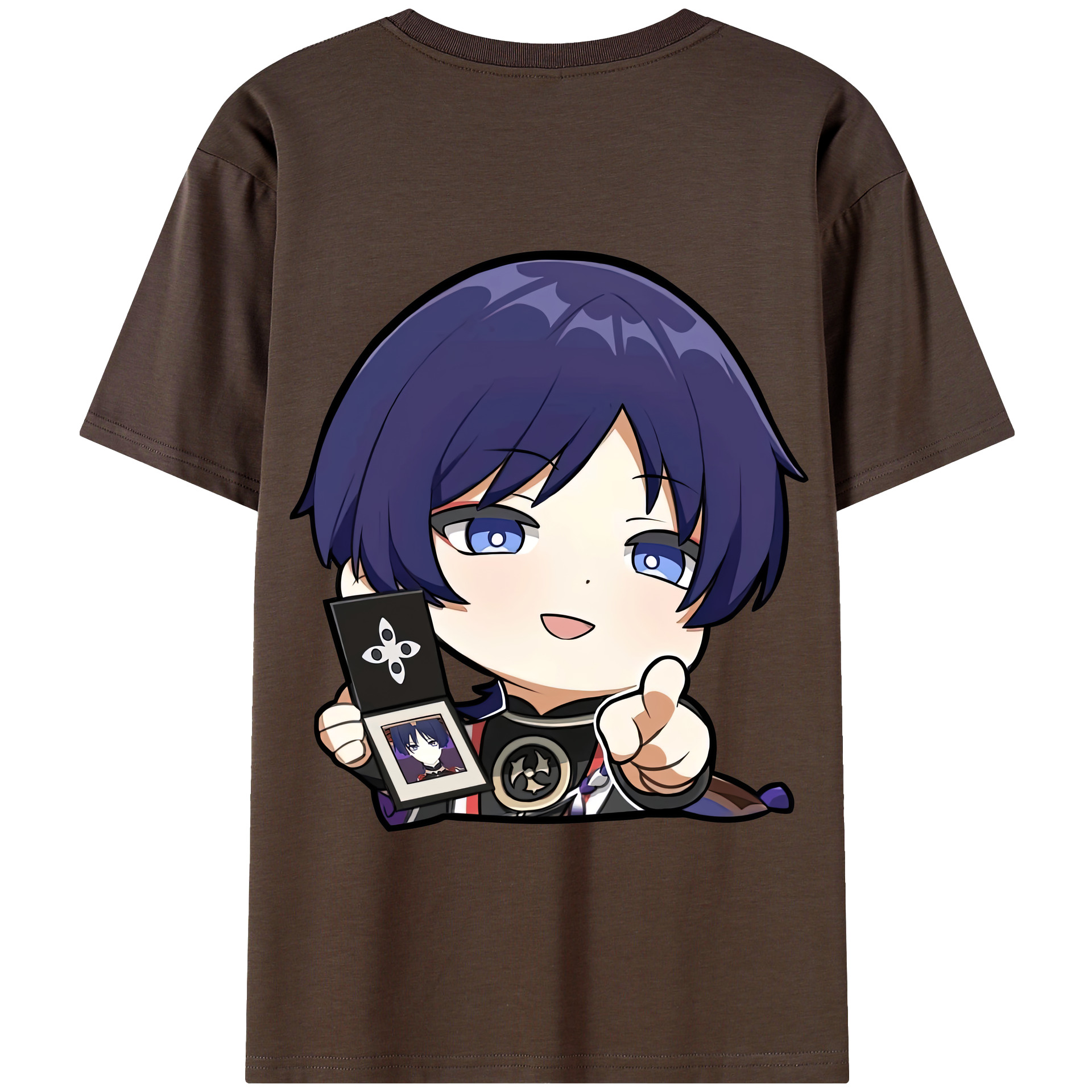 げんし神 さんペい genshin Sanpei 綿100％半袖Tシャツ（背面プリント）