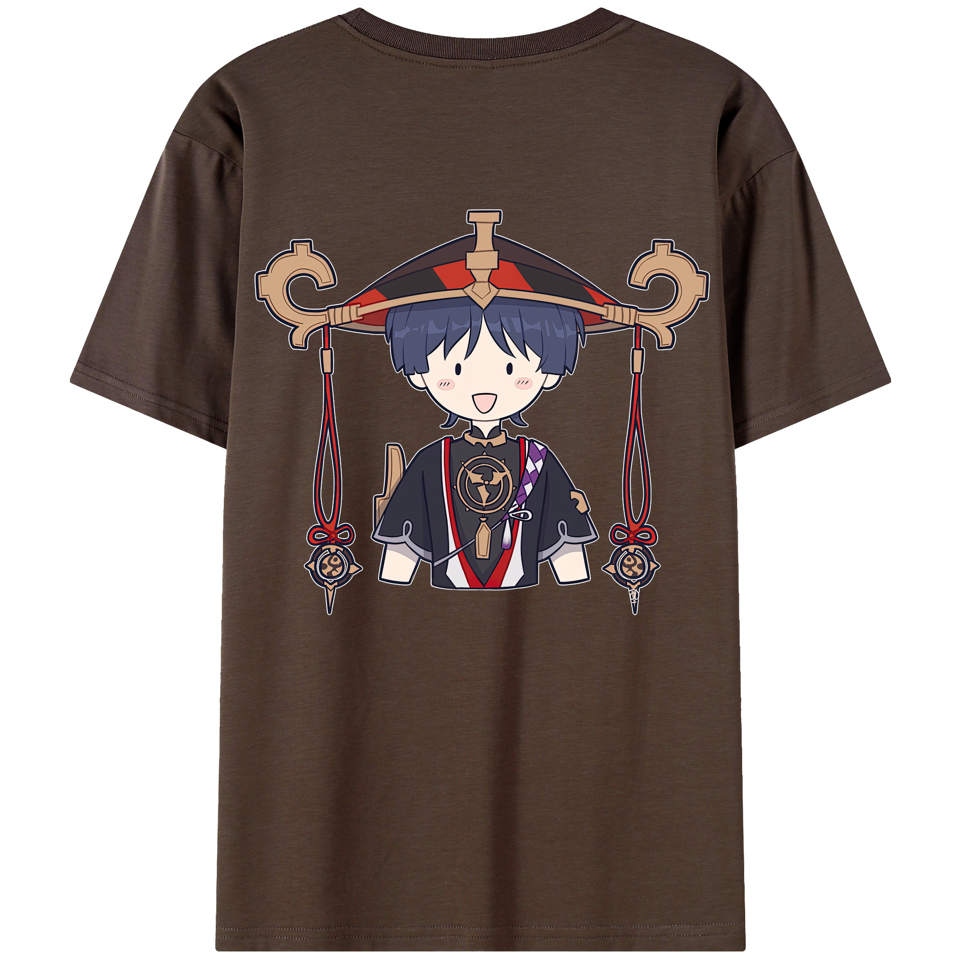 げんし神 さんペい genshin Sanpei 綿100％半袖Tシャツ（背面プリント）