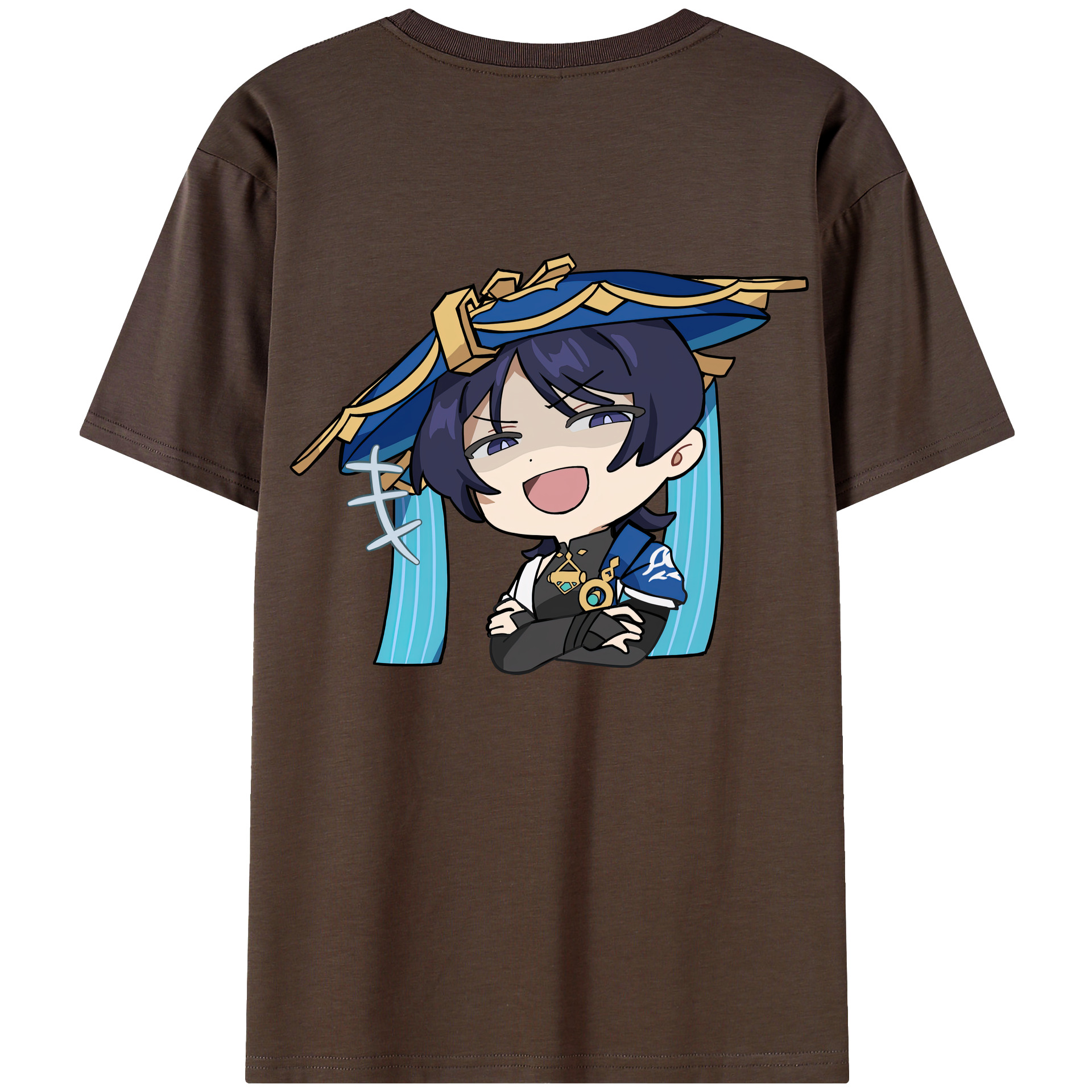 げんし神 さんペい genshin Sanpei 綿100％半袖Tシャツ（背面プリント）