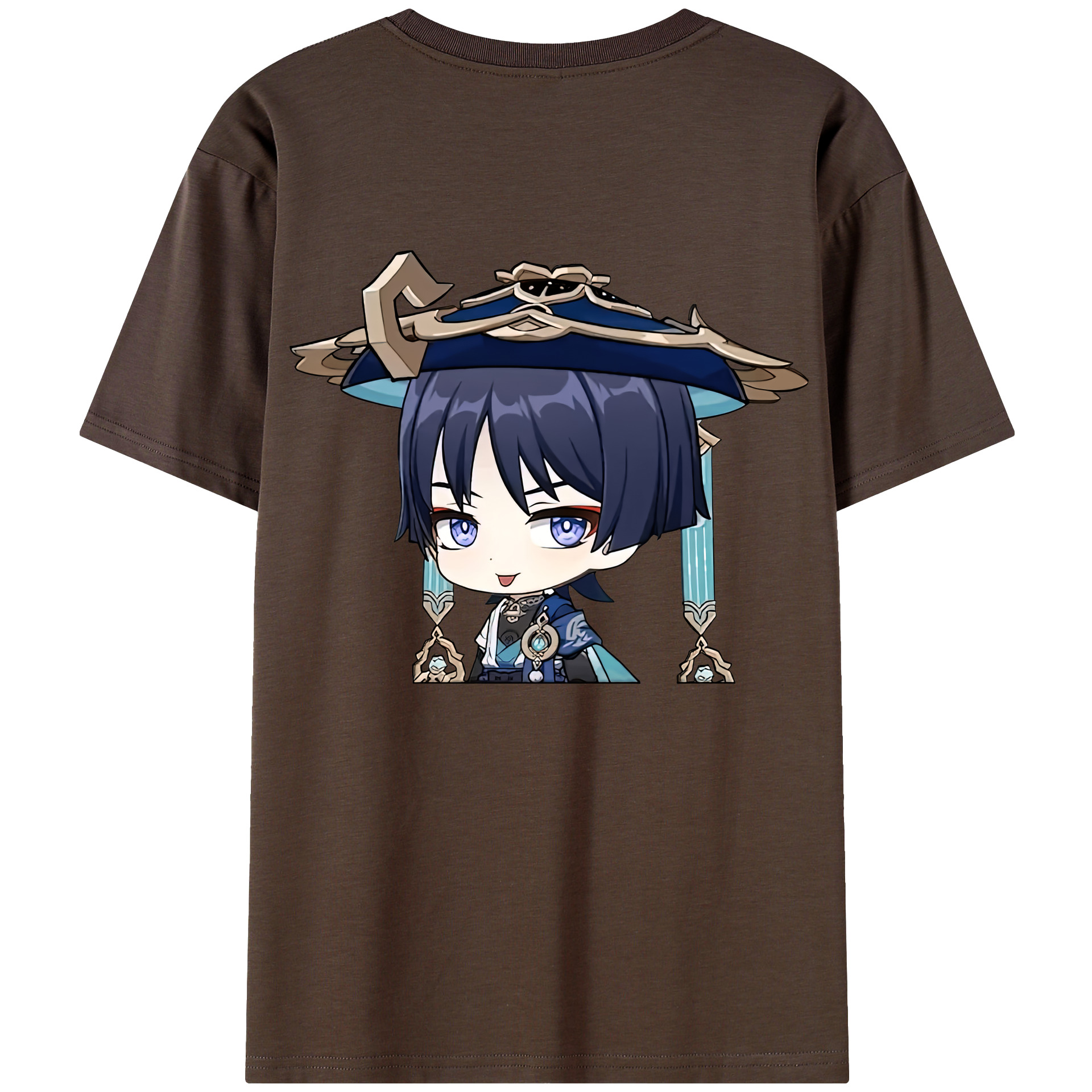 げんし神 さんペい genshin Sanpei 綿100％半袖Tシャツ（背面プリント）