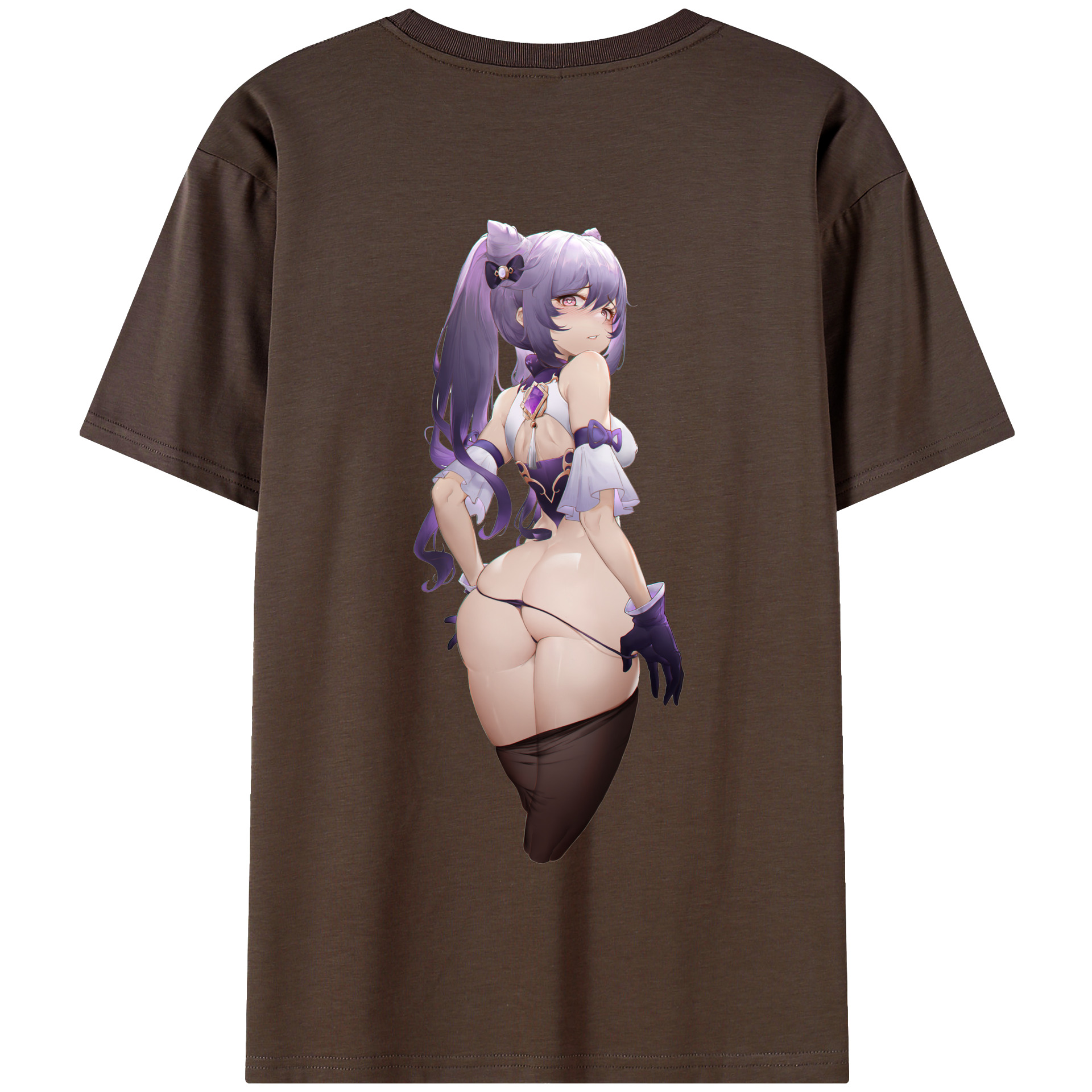 げんし神 刻晴 こくせい genshin Kokusei 綿100％半袖Tシャツ（背面プリント）