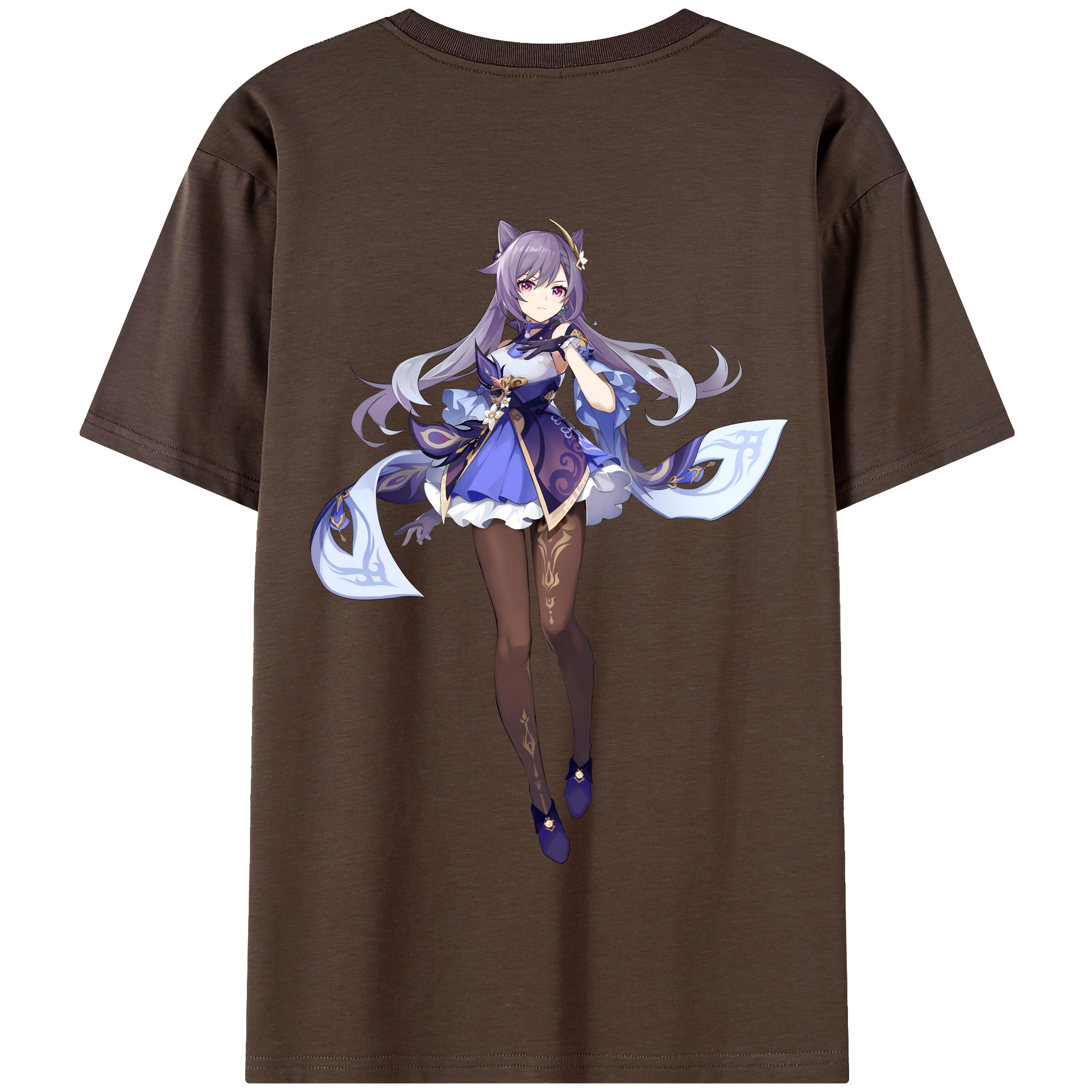 げんし神 刻晴 こくせい genshin Kokusei 綿100％半袖Tシャツ（背面プリント）