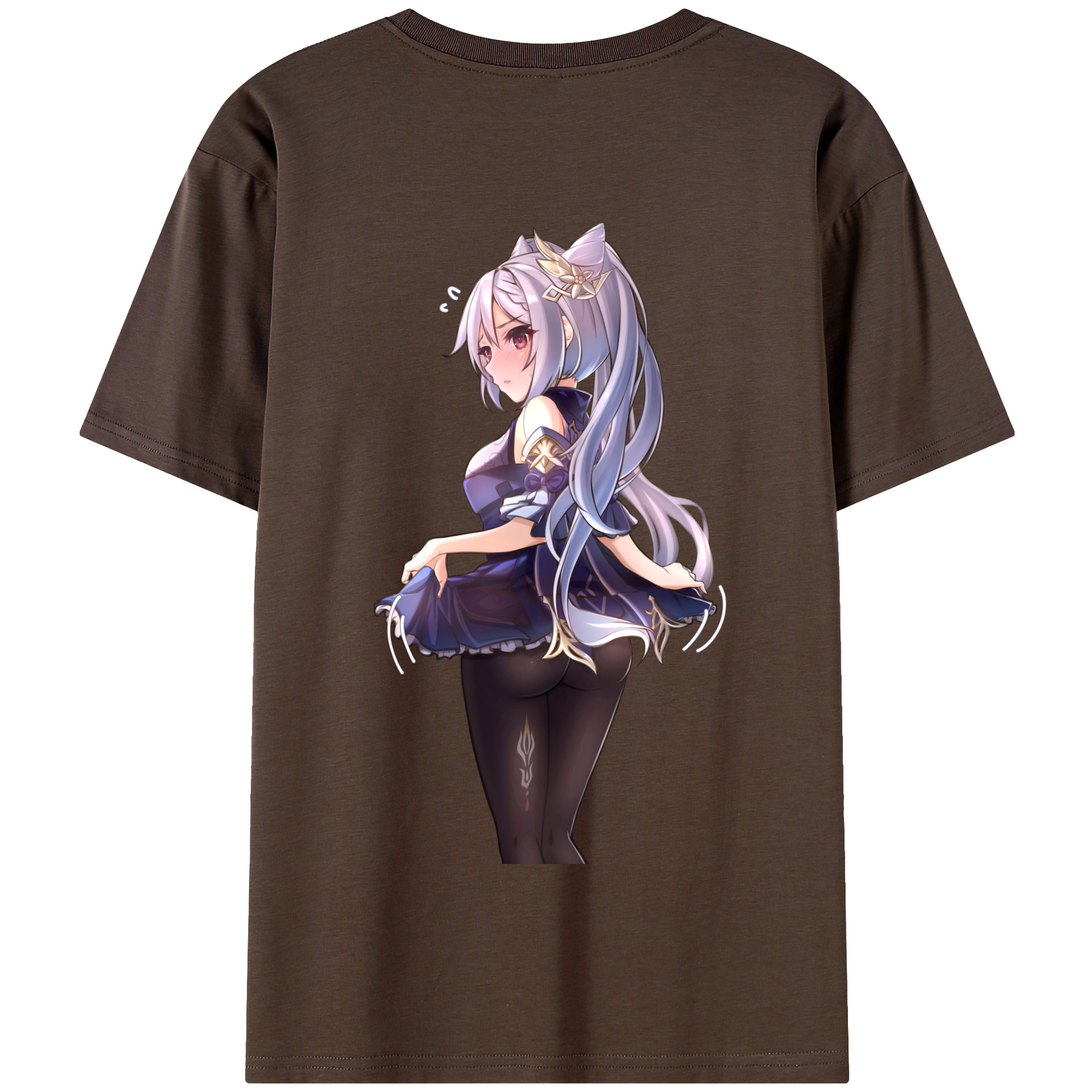 げんし神 刻晴 こくせい genshin Kokusei 綿100％半袖Tシャツ（背面プリント）