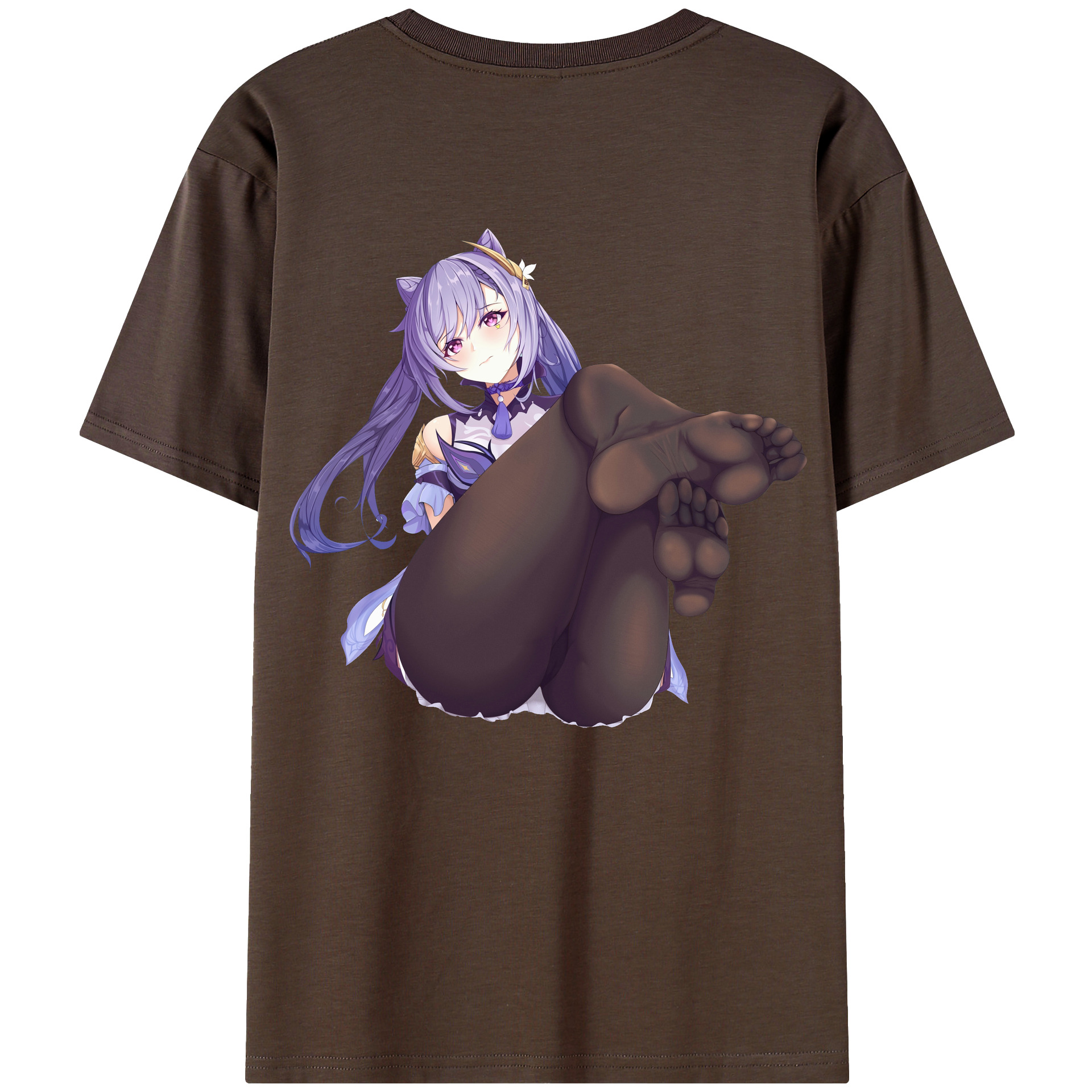 げんし神 刻晴 こくせい genshin Kokusei 綿100％半袖Tシャツ（背面プリント）