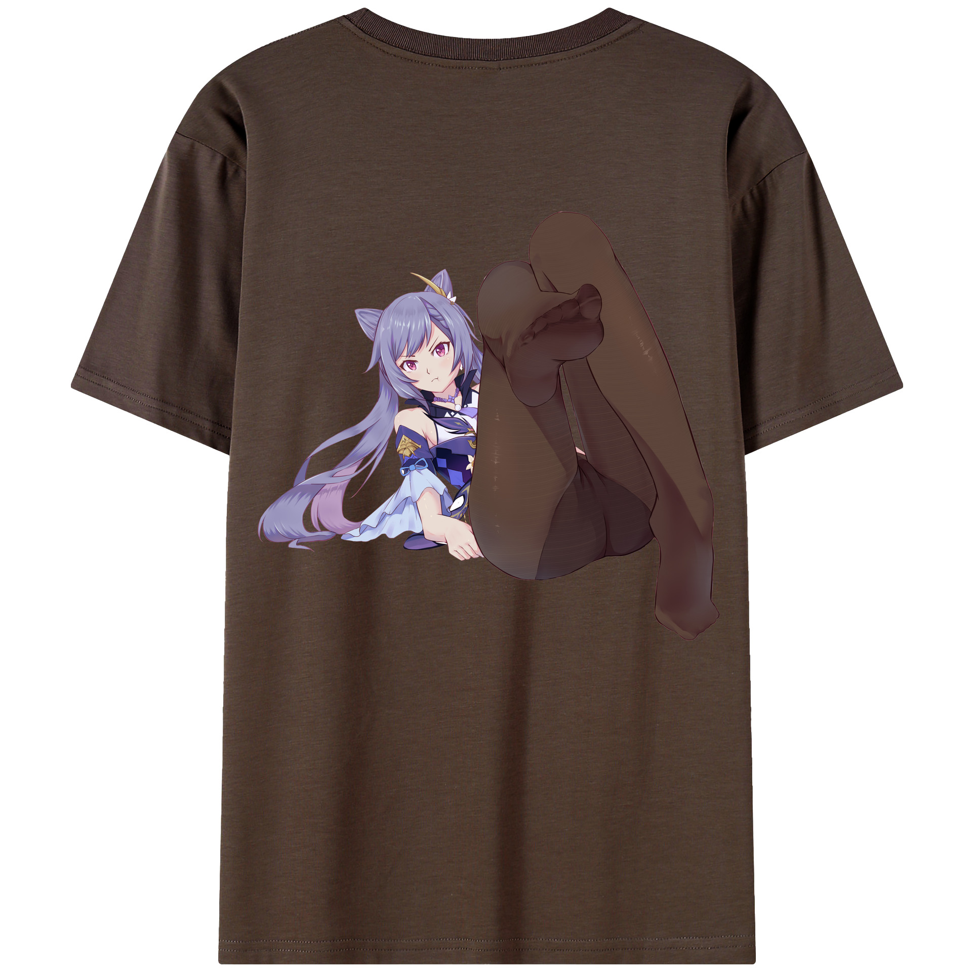 げんし神 刻晴 こくせい genshin Kokusei 綿100％半袖Tシャツ（背面プリント）