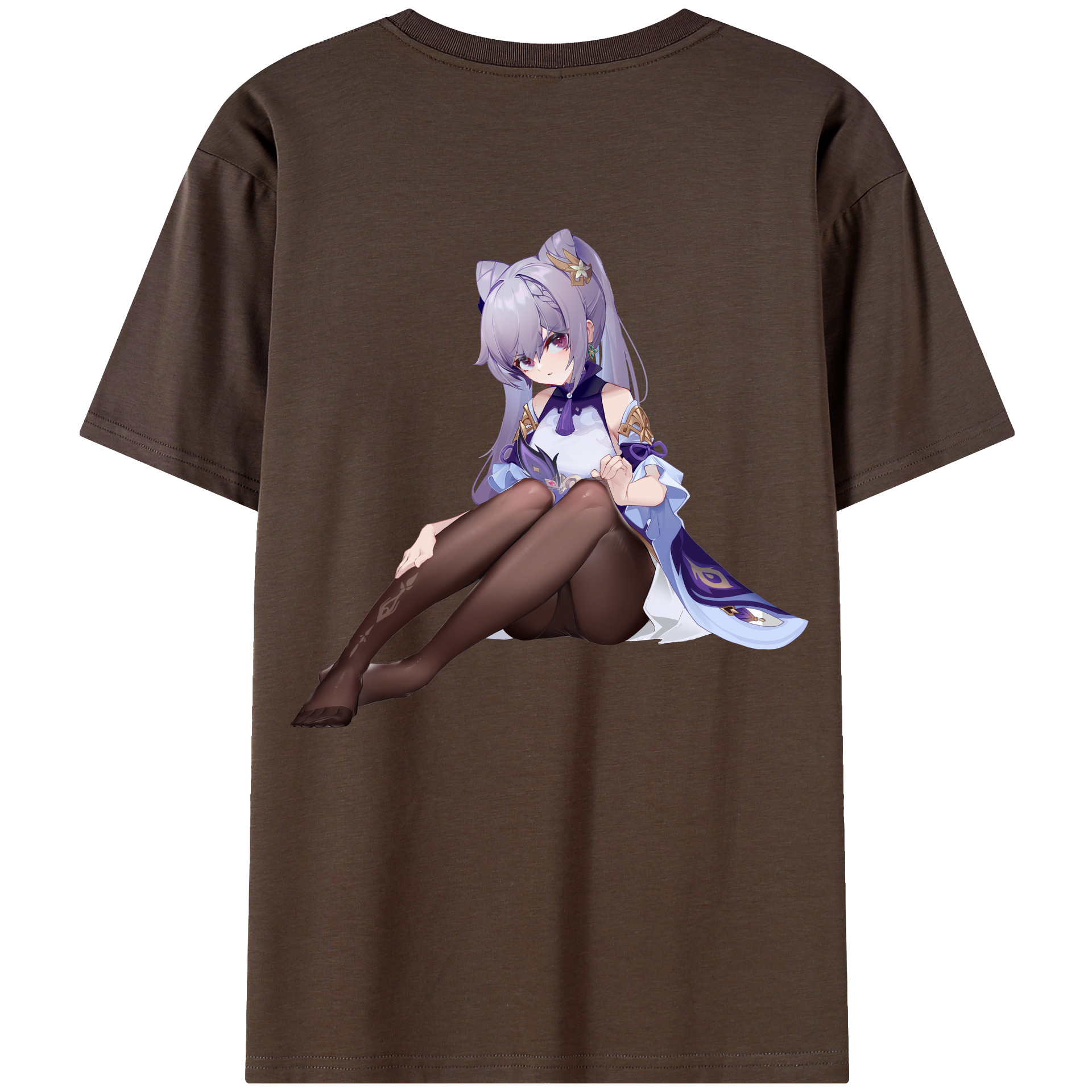 げんし神 刻晴 こくせい genshin Kokusei 綿100％半袖Tシャツ（背面プリント）