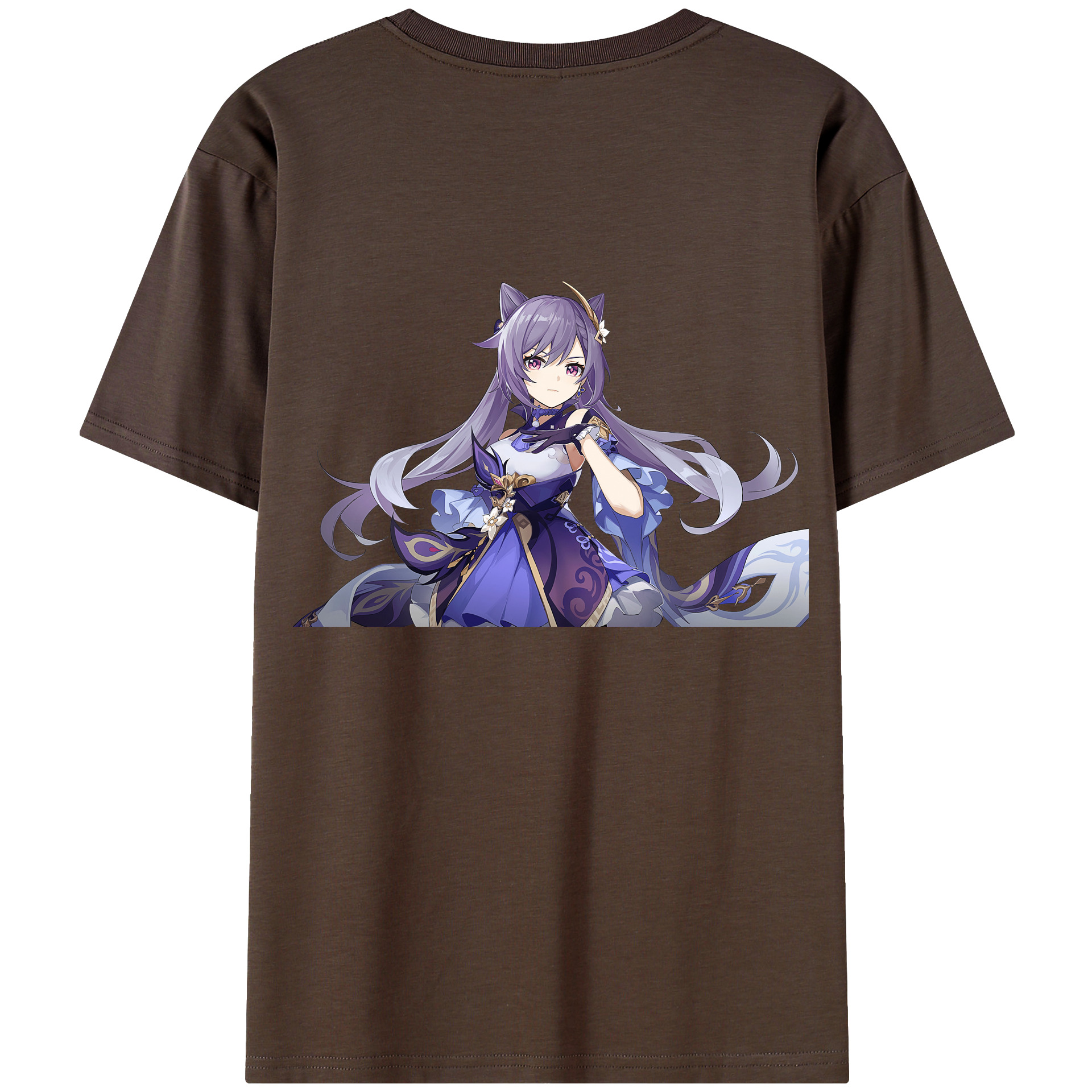 げんし神 刻晴 こくせい genshin Kokusei 綿100％半袖Tシャツ（背面プリント）