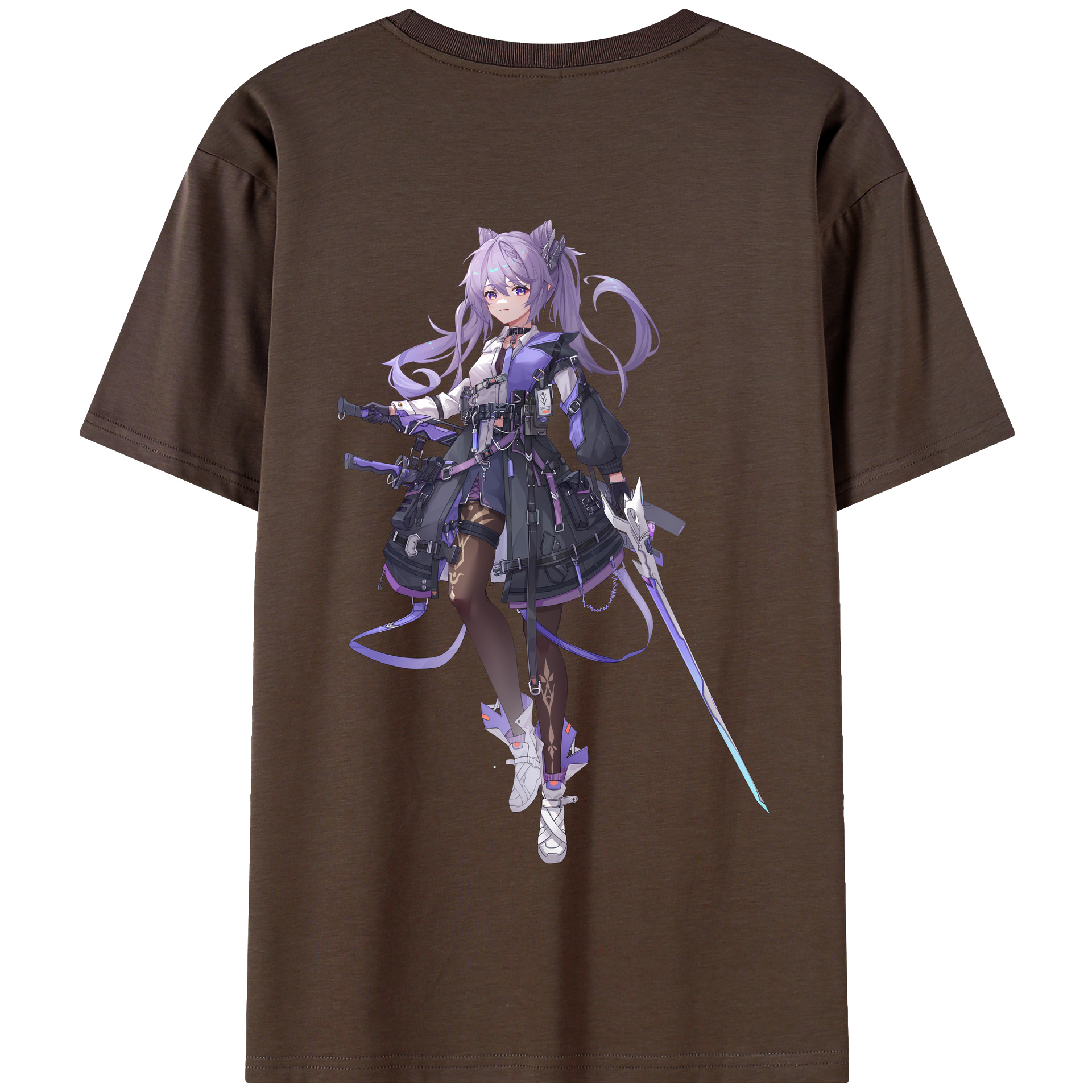 げんし神 刻晴 こくせい genshin Kokusei 綿100％半袖Tシャツ（背面プリント）
