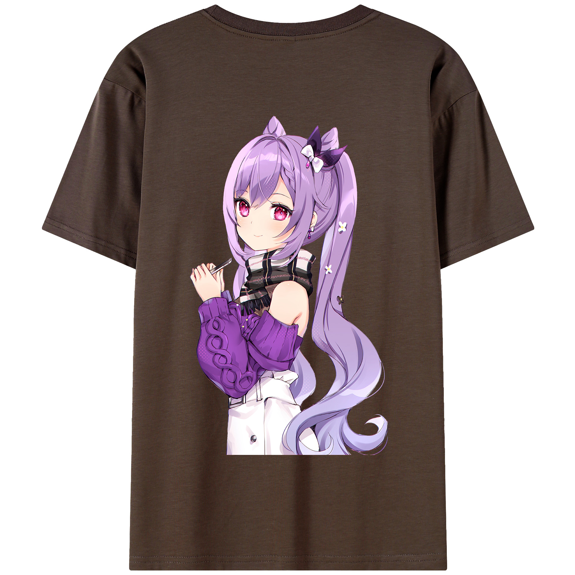 げんし神 刻晴 こくせい genshin Kokusei 綿100％半袖Tシャツ（背面プリント）