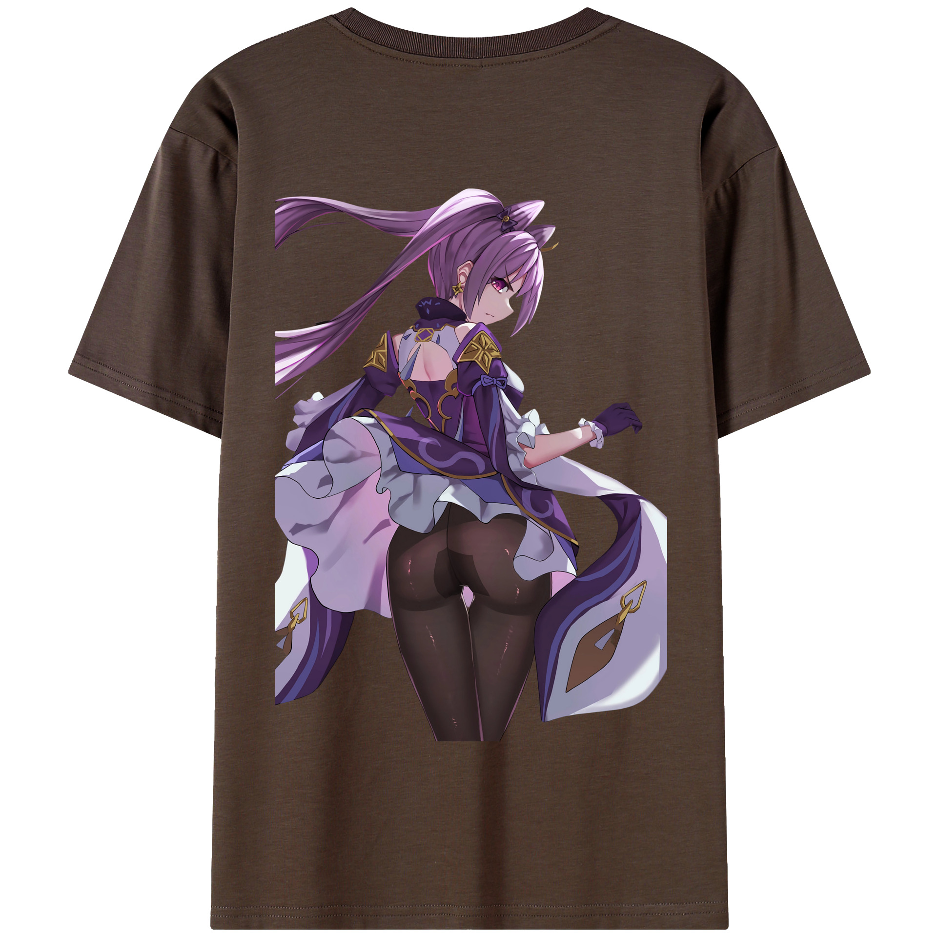 げんし神 刻晴 こくせい genshin Kokusei 綿100％半袖Tシャツ（背面プリント）