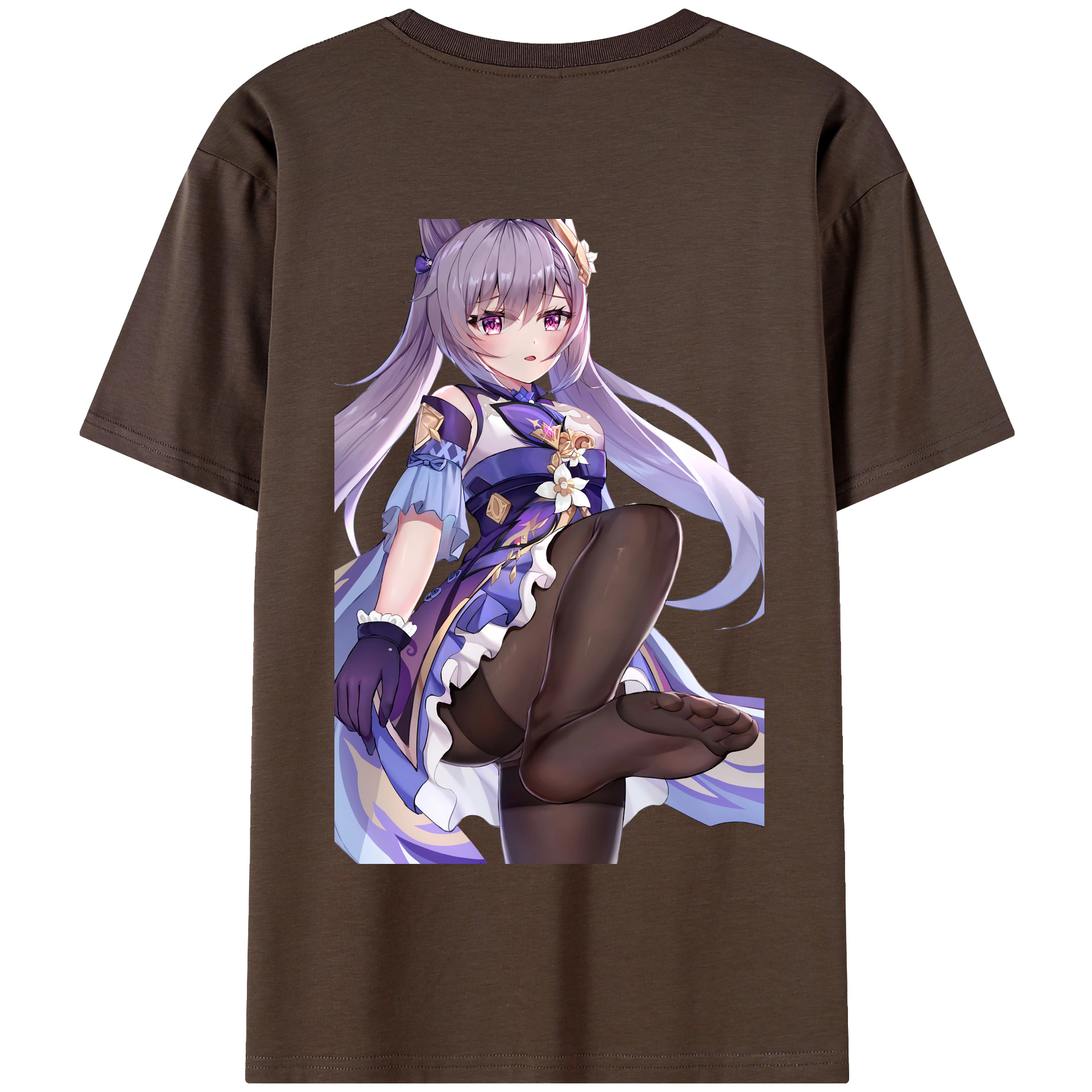 げんし神 刻晴 こくせい genshin Kokusei 綿100％半袖Tシャツ（背面プリント）