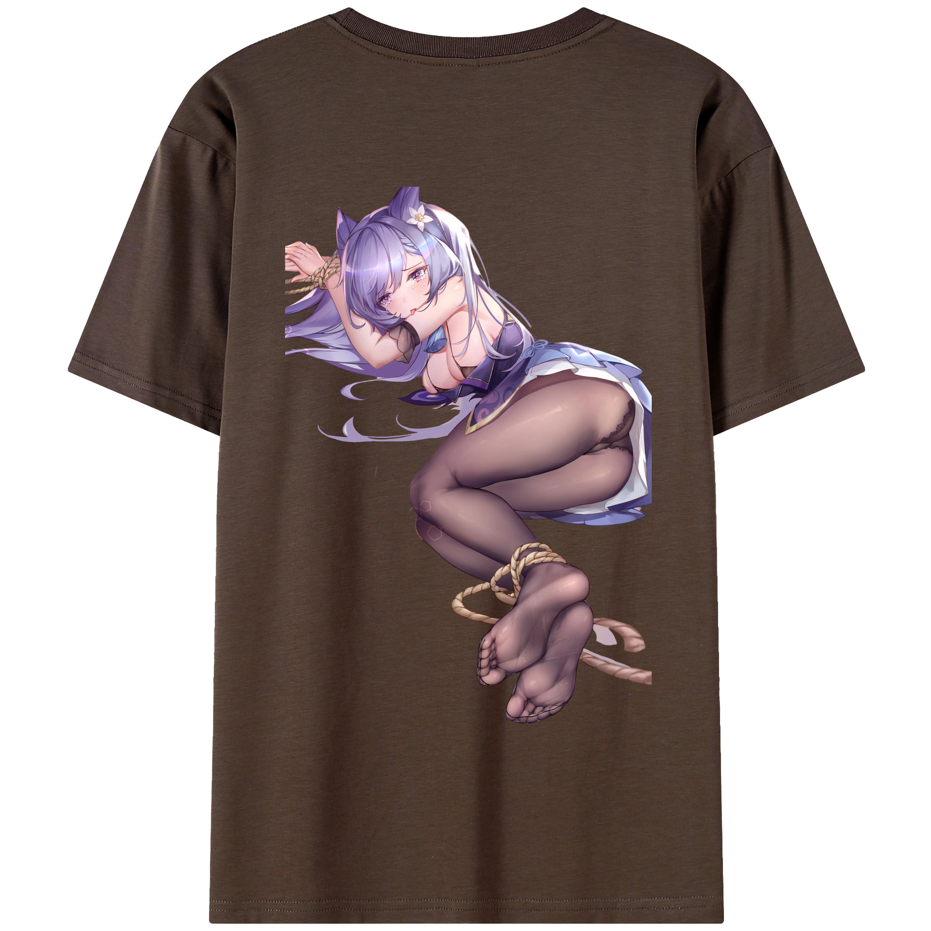 げんし神 刻晴 こくせい genshin Kokusei 綿100％半袖Tシャツ（背面プリント）