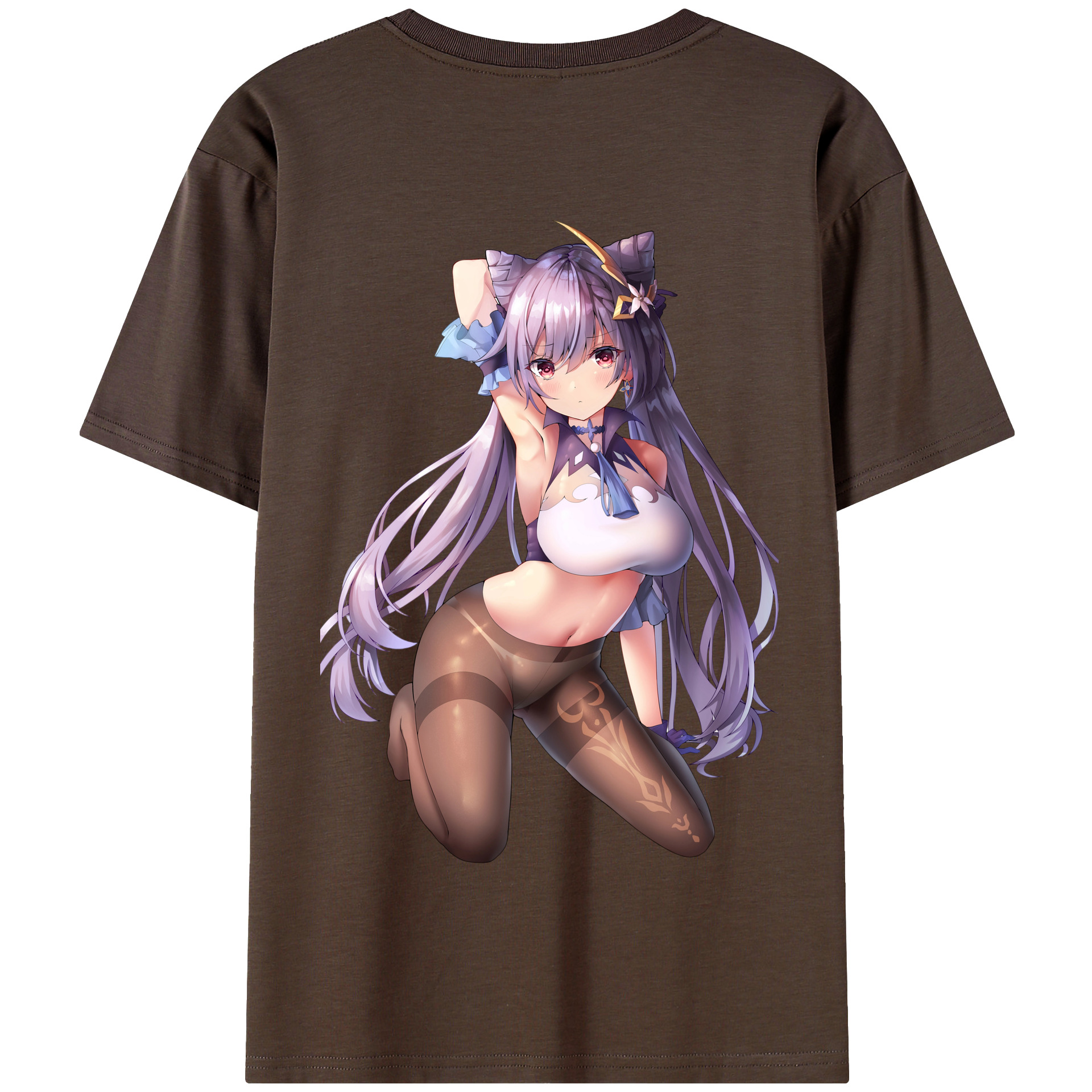 げんし神 刻晴 こくせい genshin Kokusei 綿100％半袖Tシャツ（背面プリント）