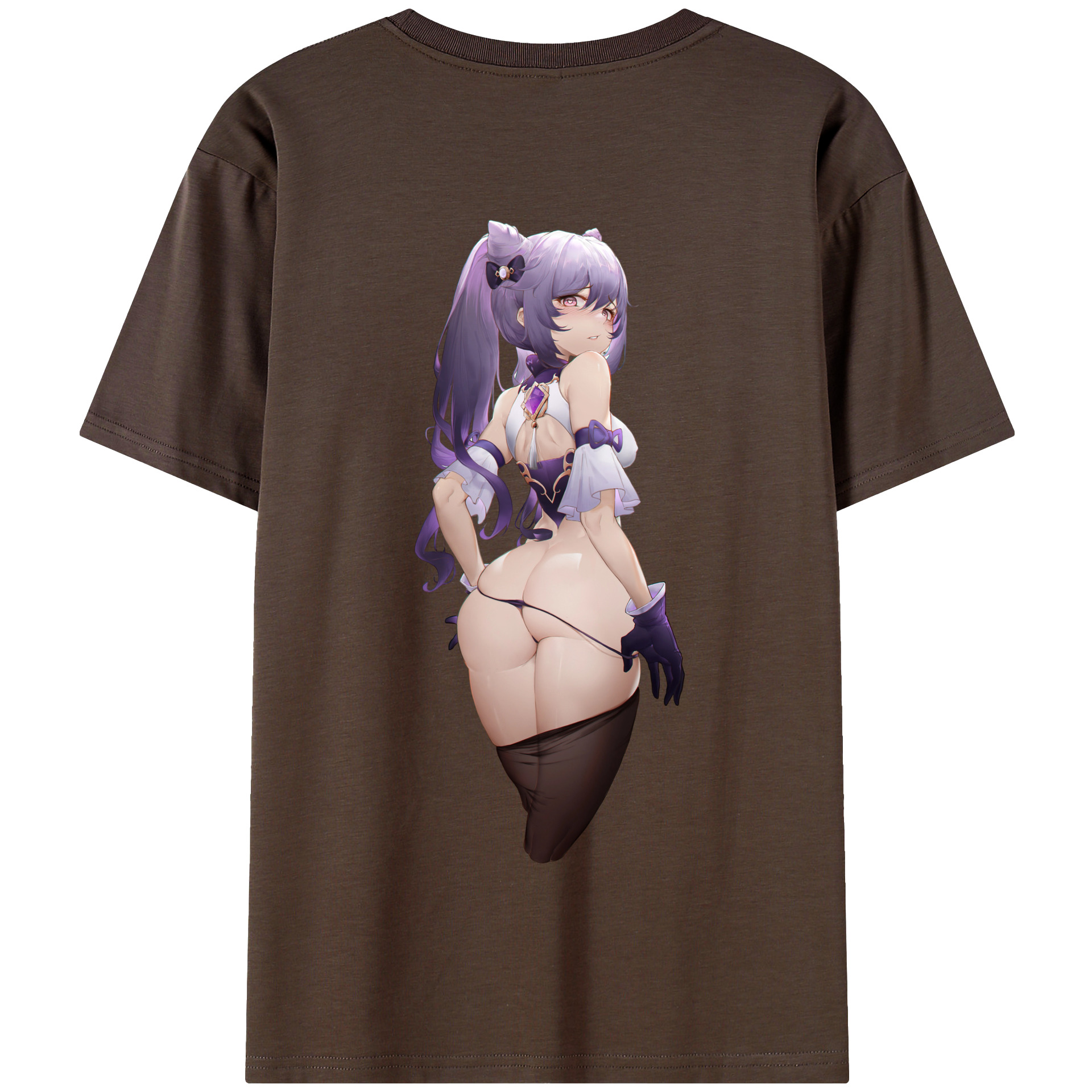 げんし神 刻晴 こくせい genshin Kokusei 綿100％半袖Tシャツ（背面プリント）