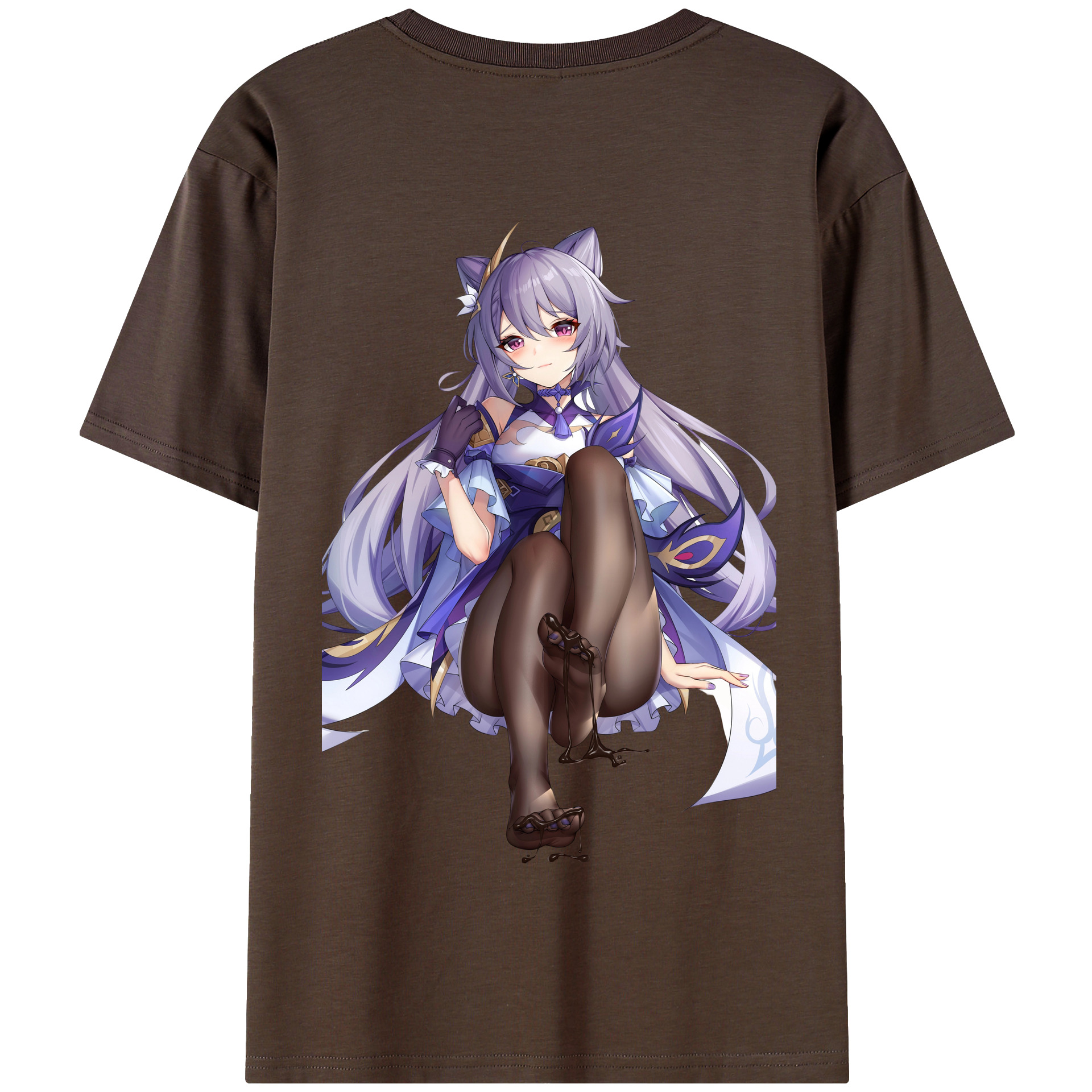 げんし神 刻晴 こくせい genshin Kokusei 綿100％半袖Tシャツ（背面プリント）