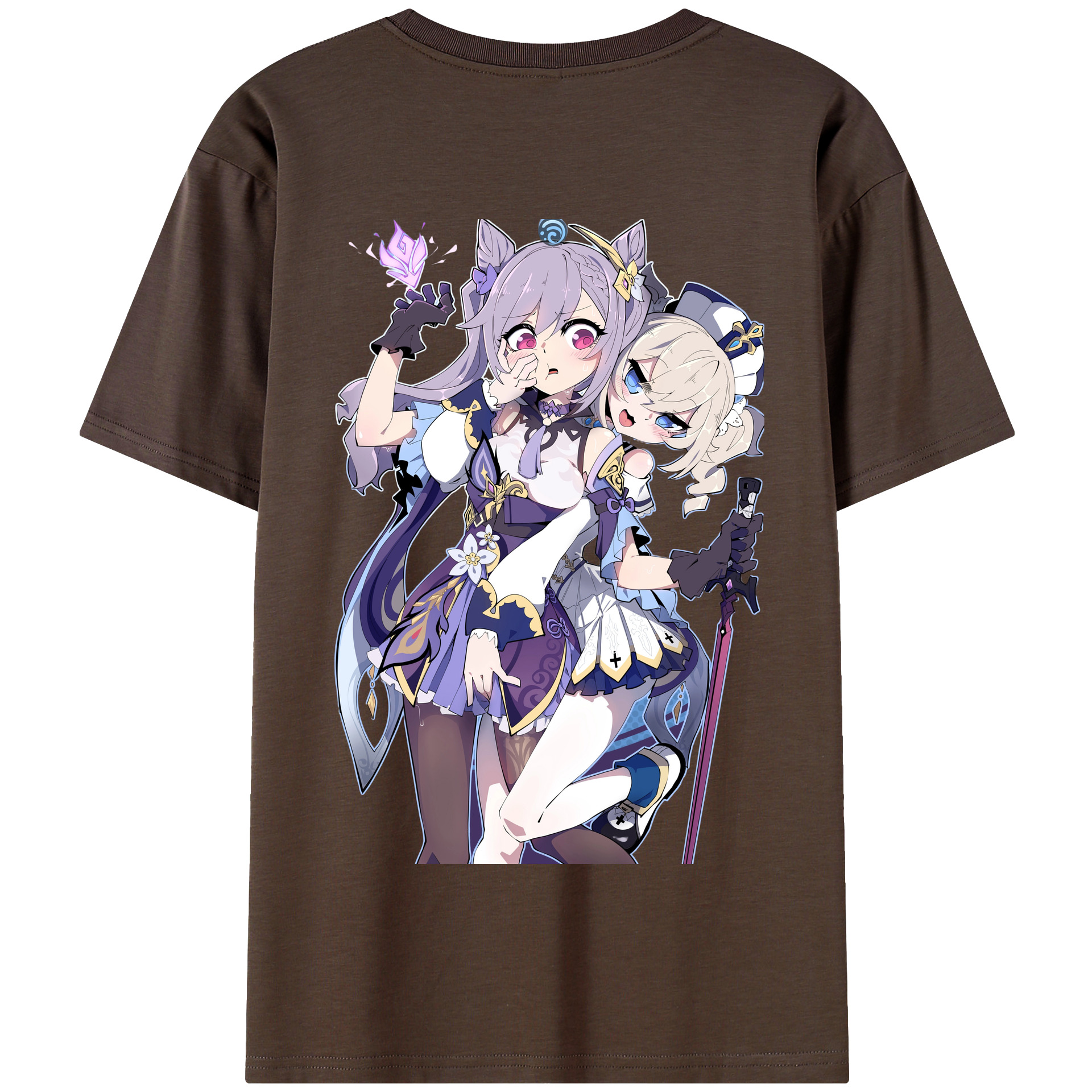 げんし神 刻晴 こくせい genshin Kokusei 綿100％半袖Tシャツ（背面プリント）