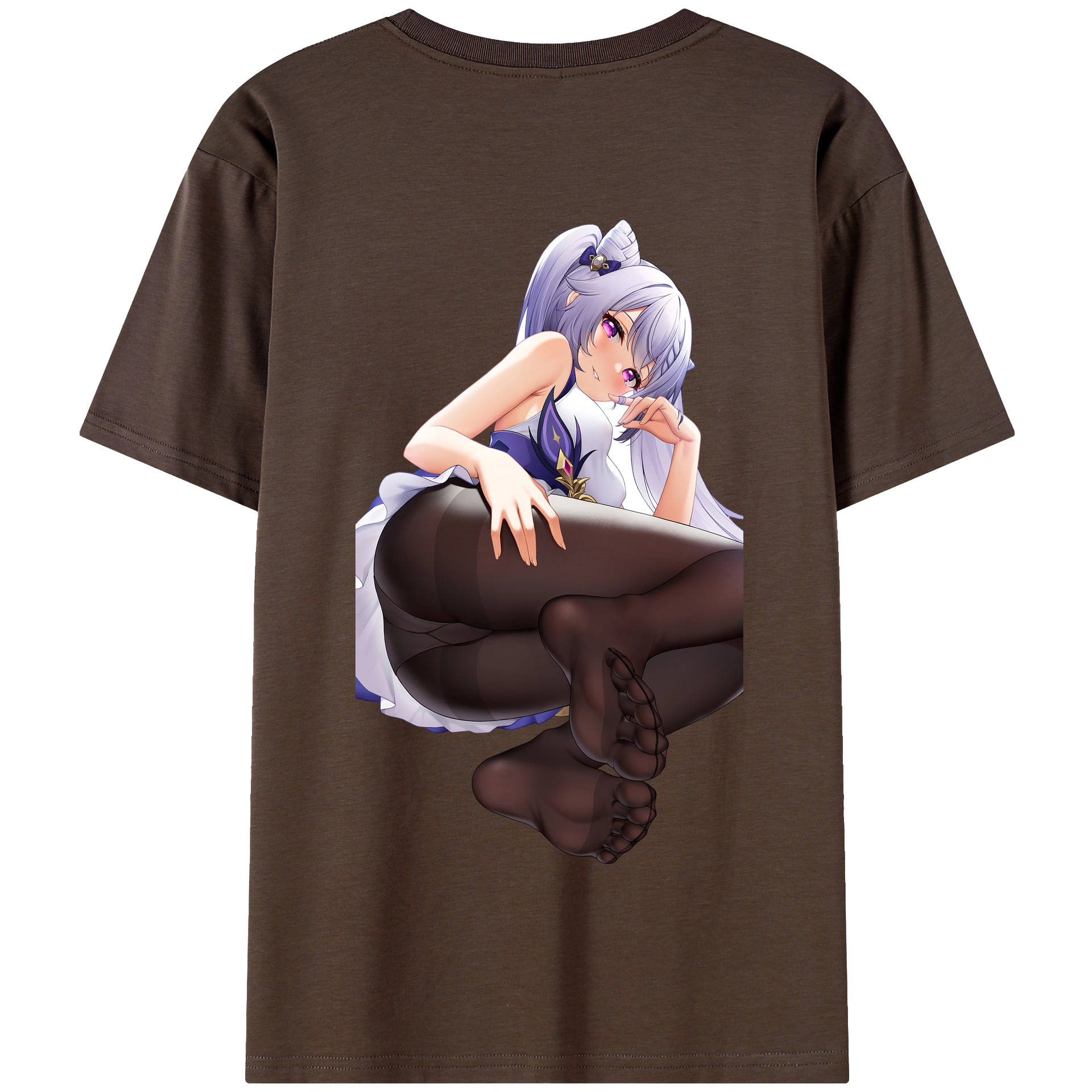 げんし神 刻晴 こくせい genshin Kokusei 綿100％半袖Tシャツ（背面プリント）