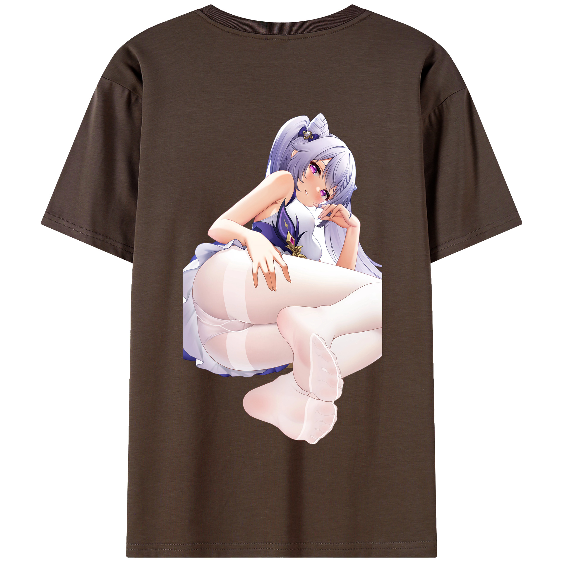 げんし神 刻晴 こくせい genshin Kokusei 綿100％半袖Tシャツ（背面プリント）