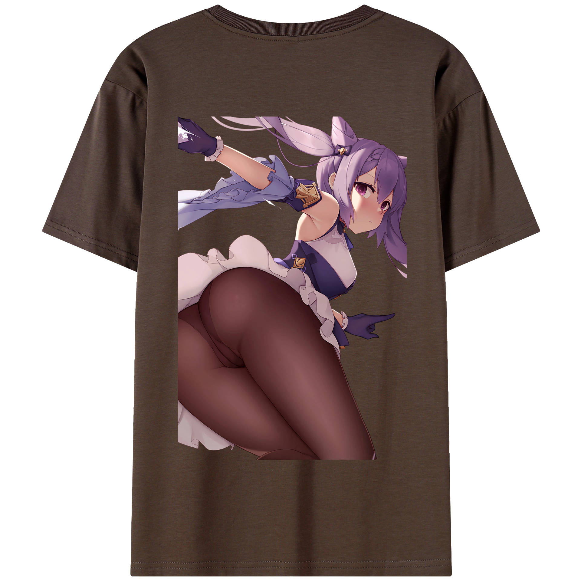 げんし神 刻晴 こくせい genshin Kokusei 綿100％半袖Tシャツ（背面プリント）
