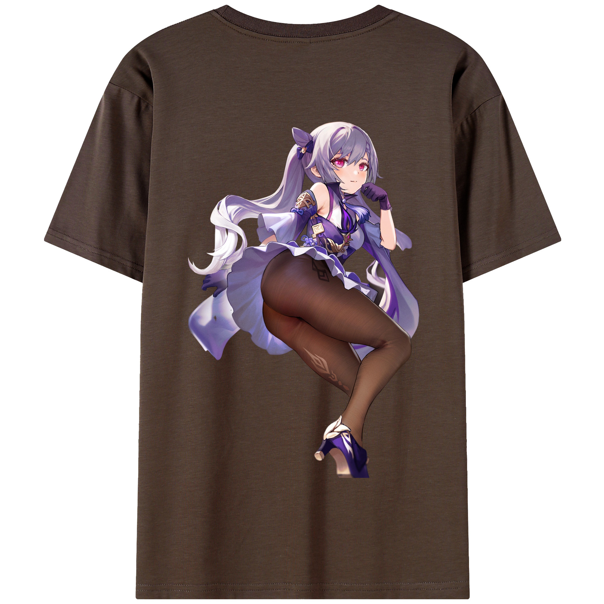 げんし神 刻晴 こくせい genshin Kokusei 綿100％半袖Tシャツ（背面プリント）