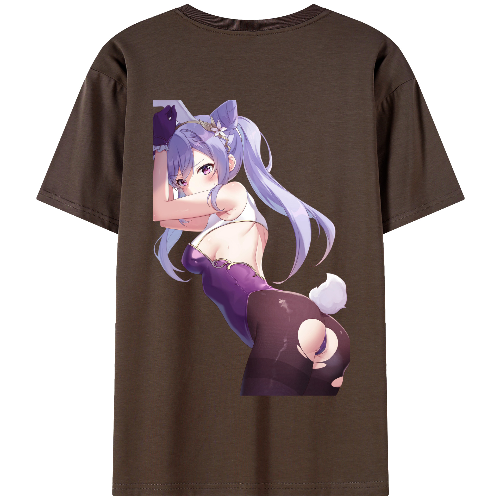げんし神 刻晴 こくせい genshin Kokusei 綿100％半袖Tシャツ（背面プリント）