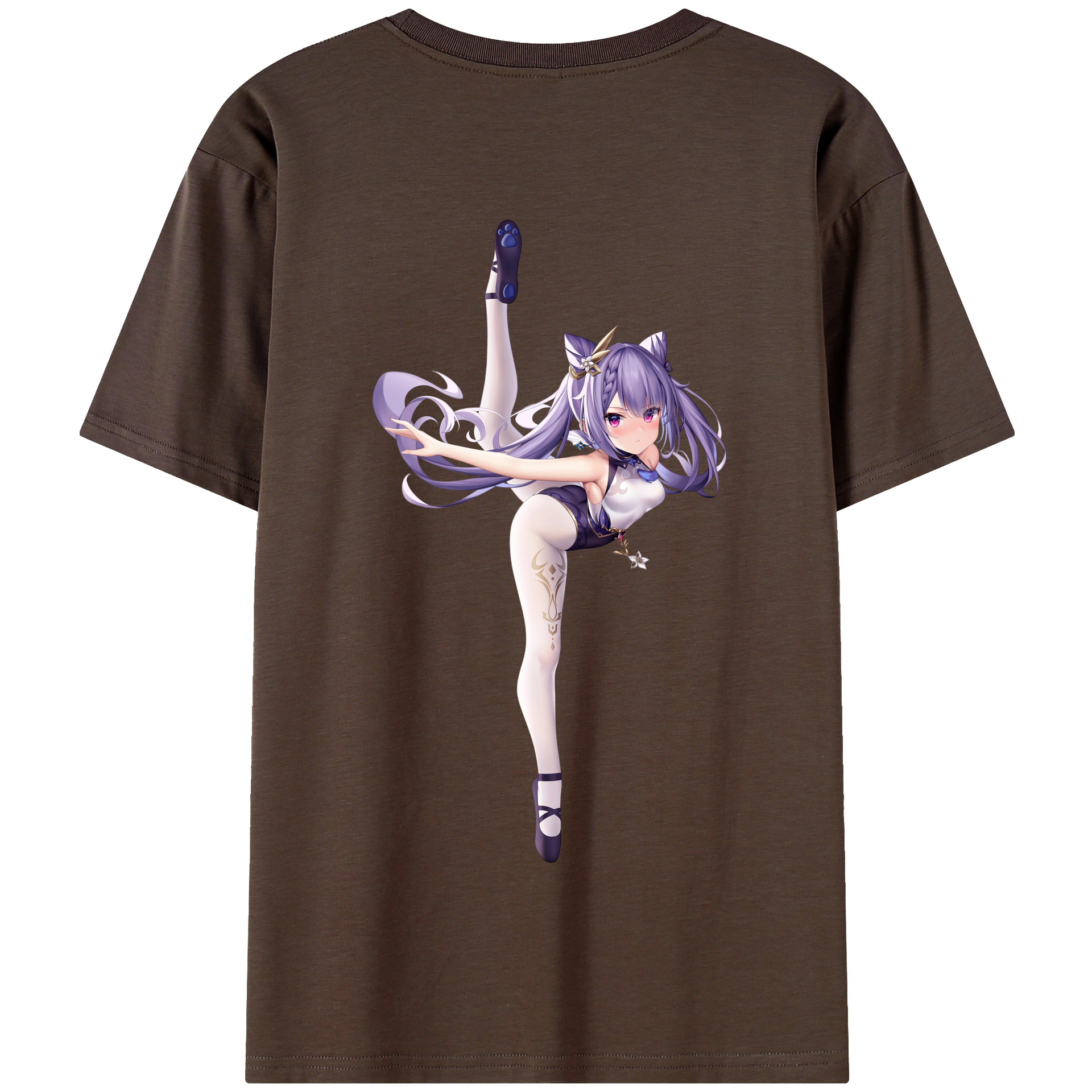 げんし神 刻晴 こくせい genshin Kokusei 綿100％半袖Tシャツ（背面プリント）