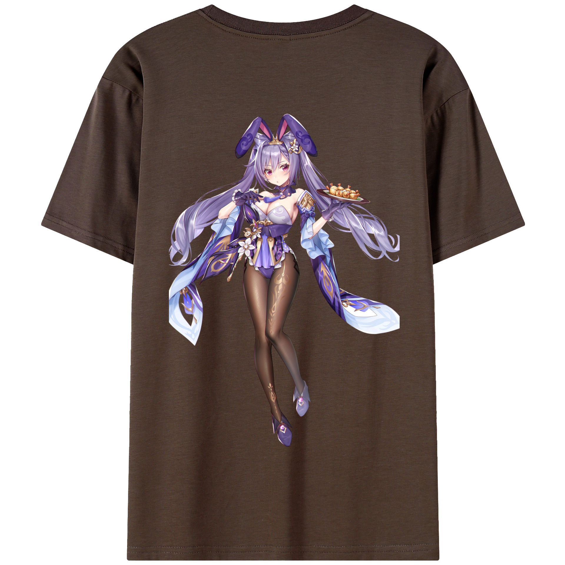 げんし神 刻晴 こくせい genshin Kokusei 綿100％半袖Tシャツ（背面プリント）