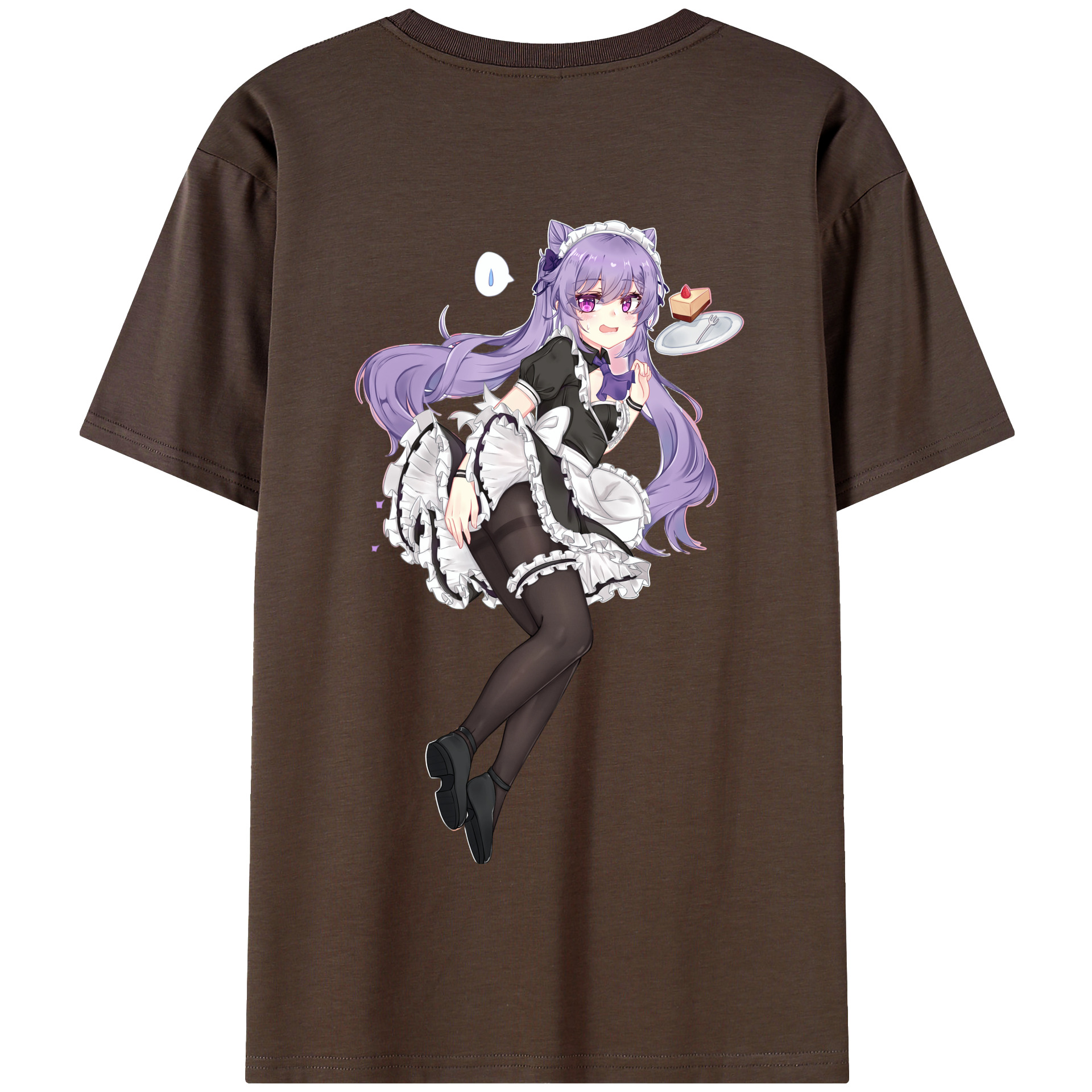 げんし神 刻晴 こくせい genshin Kokusei 綿100％半袖Tシャツ（背面プリント）
