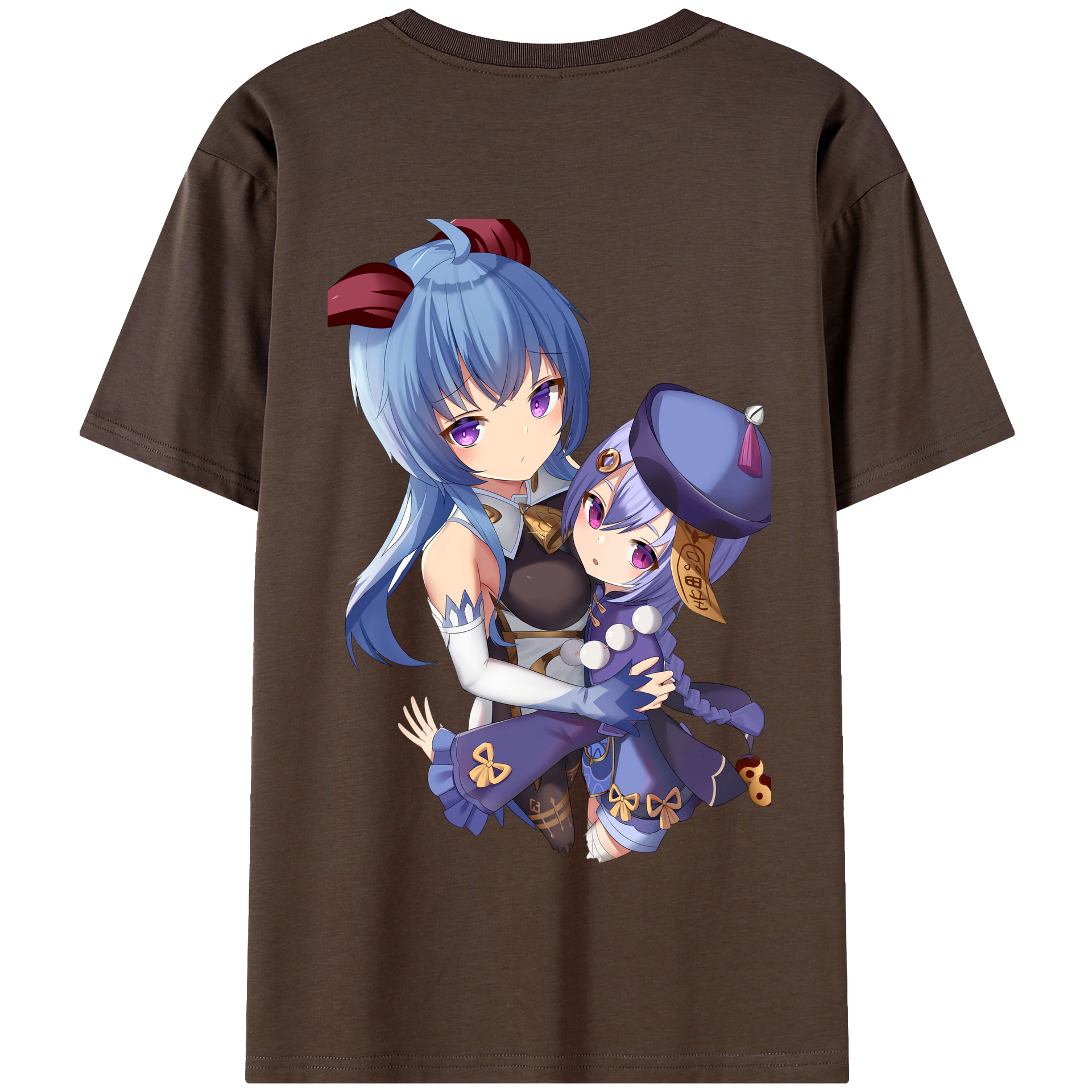 げんし神 甘雨 かんう genshin Ganyu 綿100％半袖Tシャツ（背面プリント）