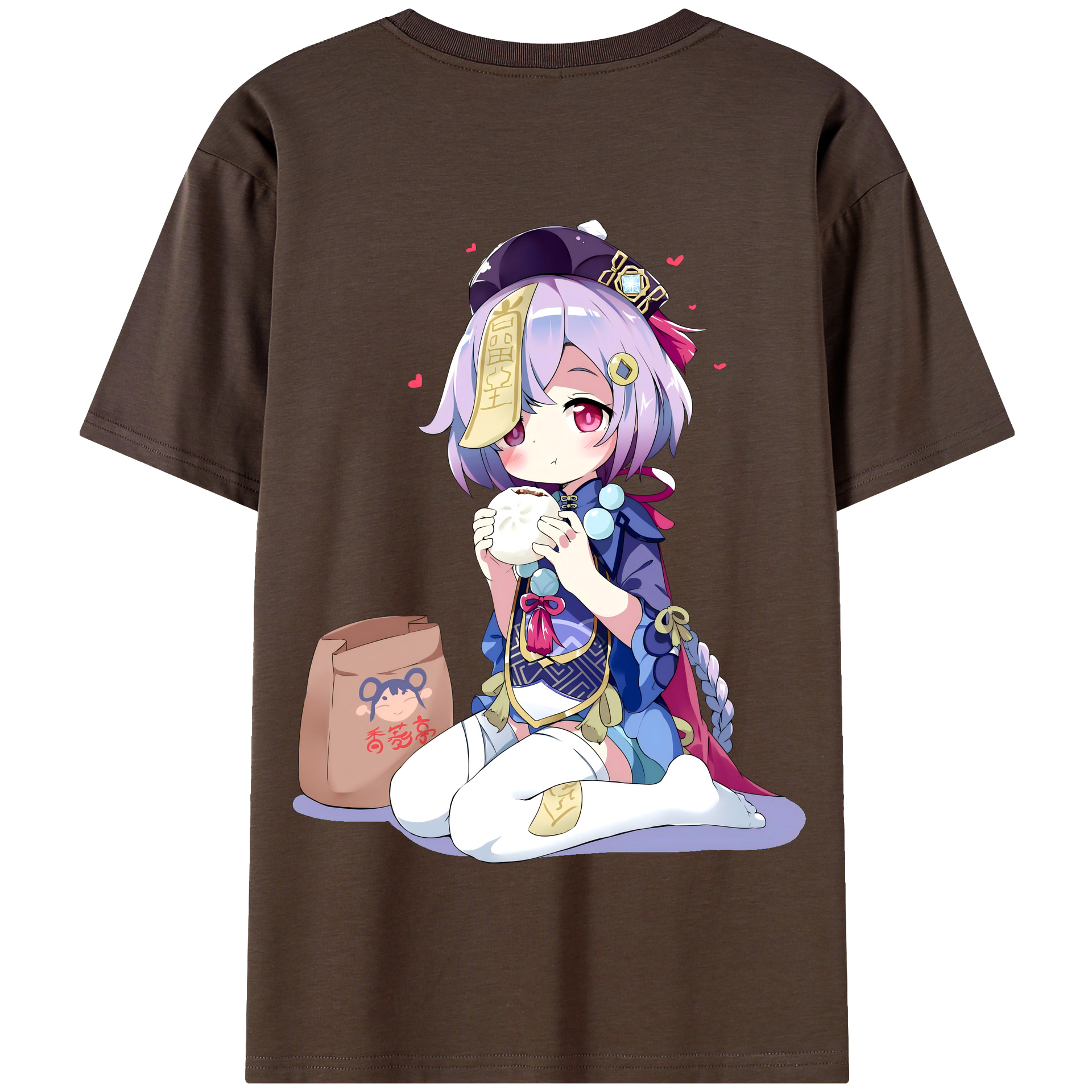 げんし神 七七 なな  genshin Nana 綿100％半袖Tシャツ（背面プリント）