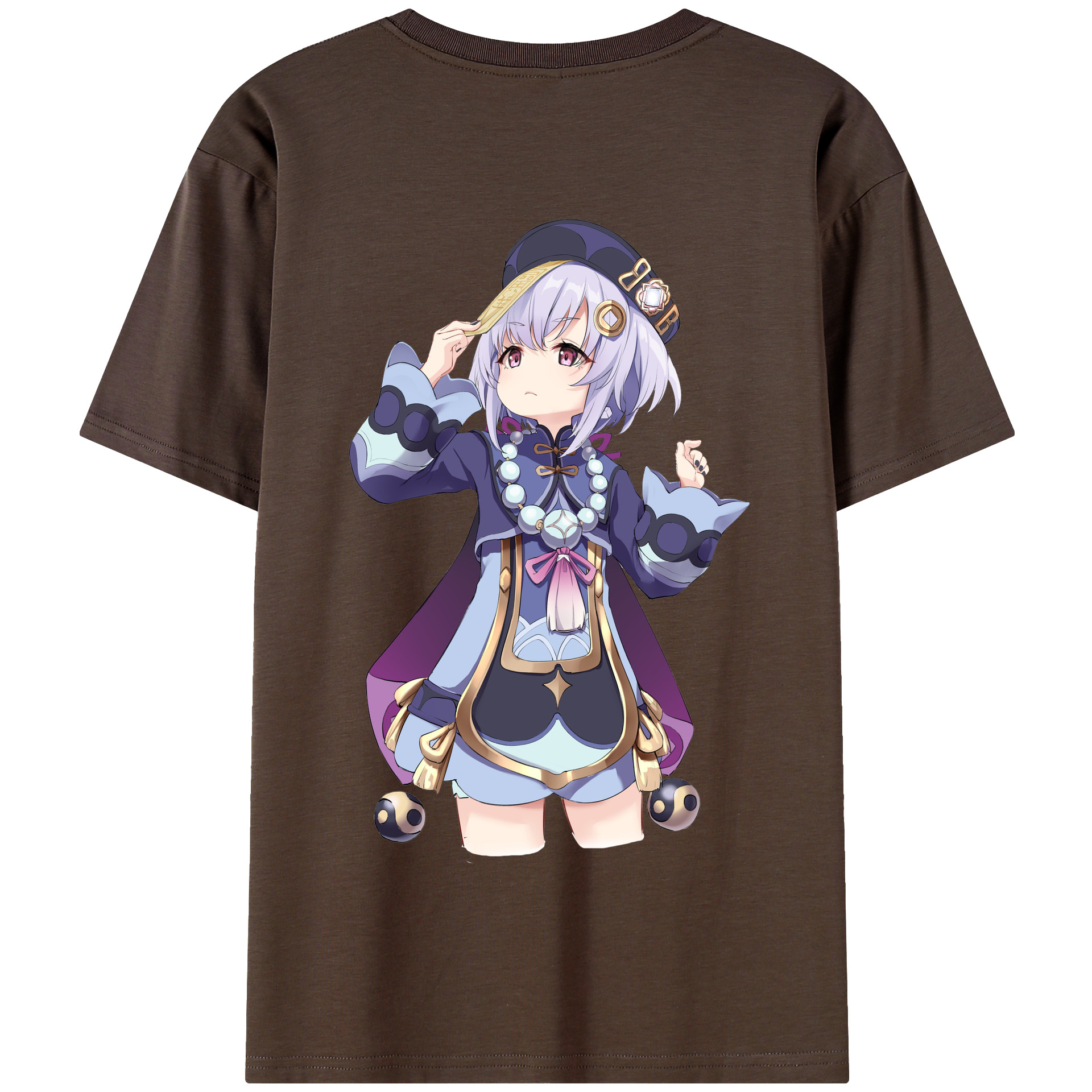 げんし神 七七 なな  genshin Nana 綿100％半袖Tシャツ（背面プリント）