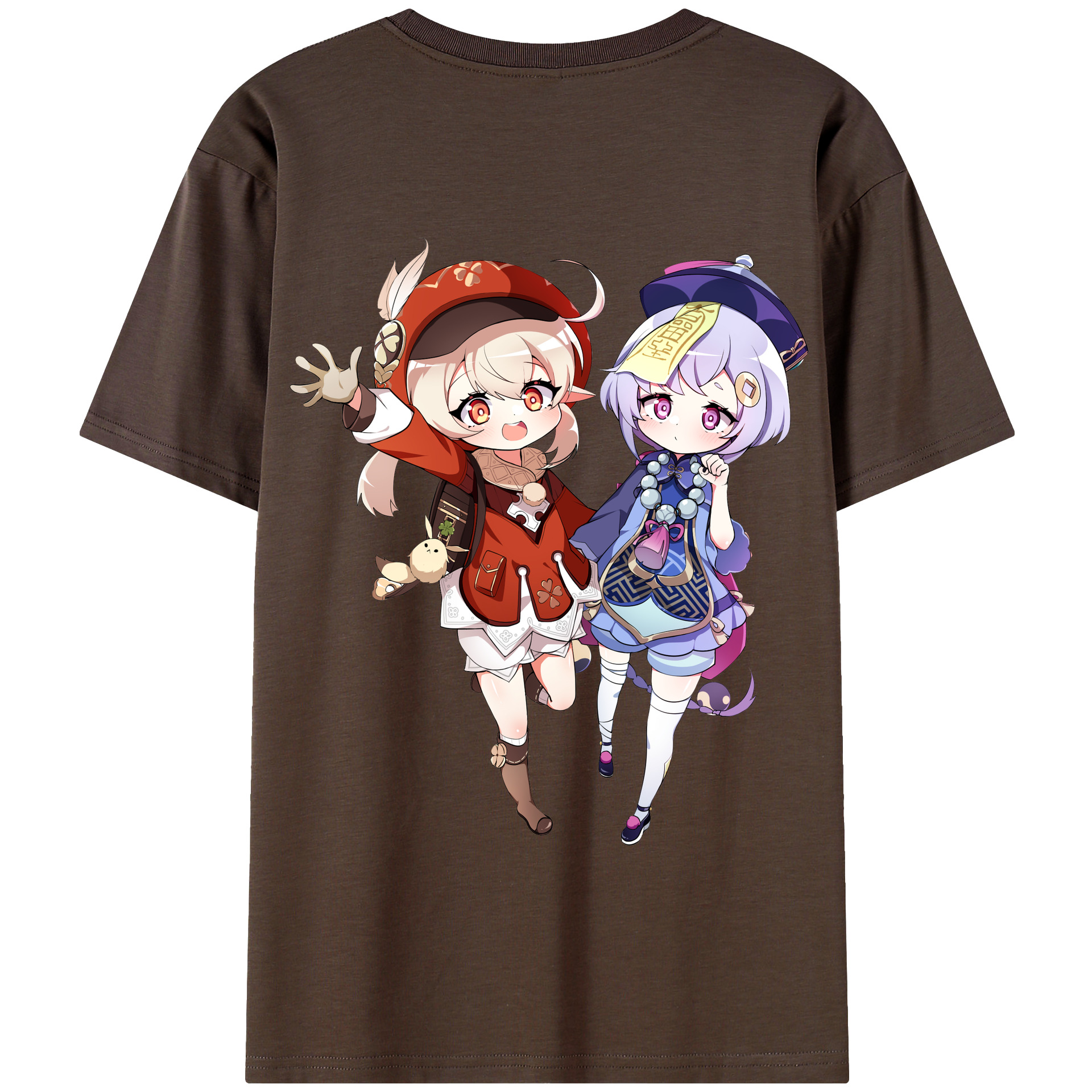 げんし神 七七 なな  genshin Nana 綿100％半袖Tシャツ（背面プリント）