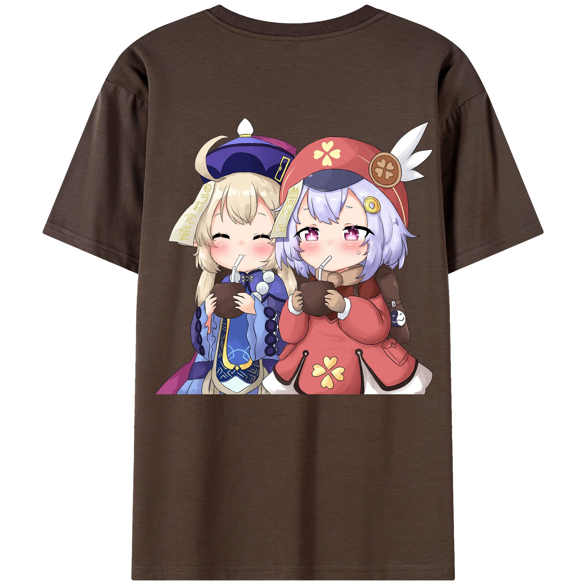 げんし神 七七 なな  genshin Nana 綿100％半袖Tシャツ（背面プリント）