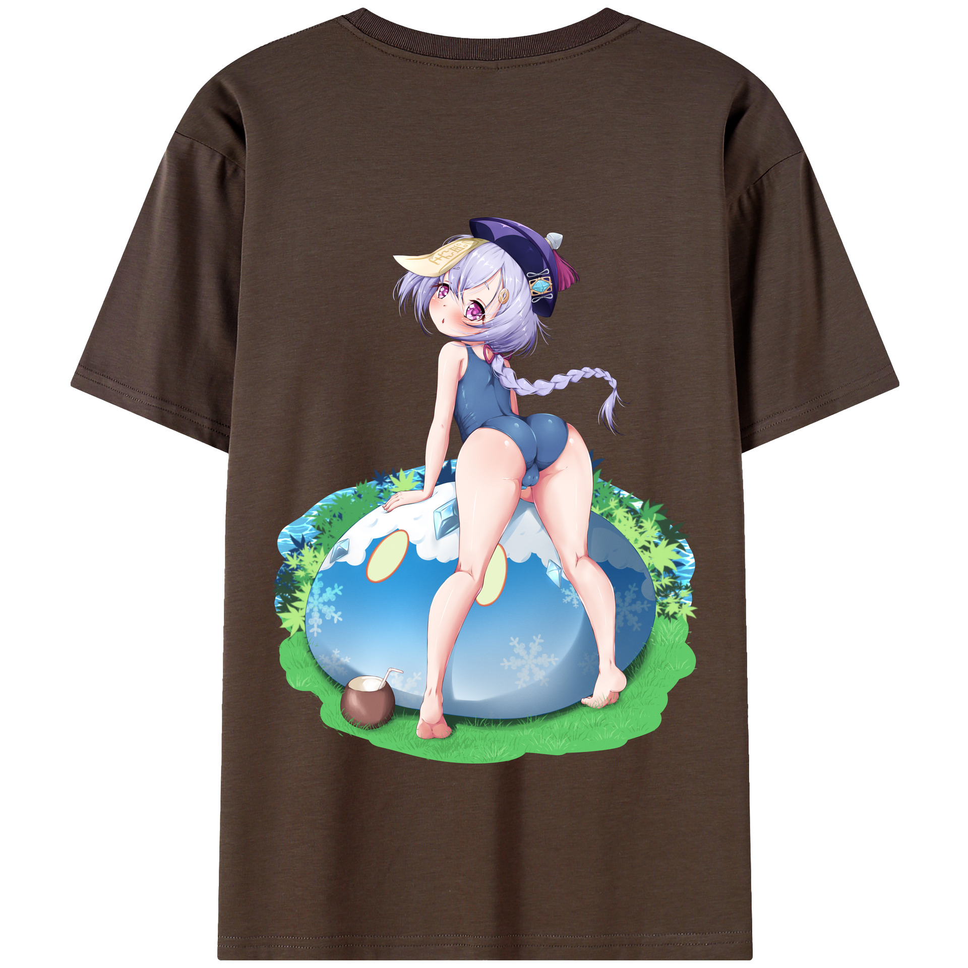 げんし神 七七 なな  genshin Nana 綿100％半袖Tシャツ（背面プリント）
