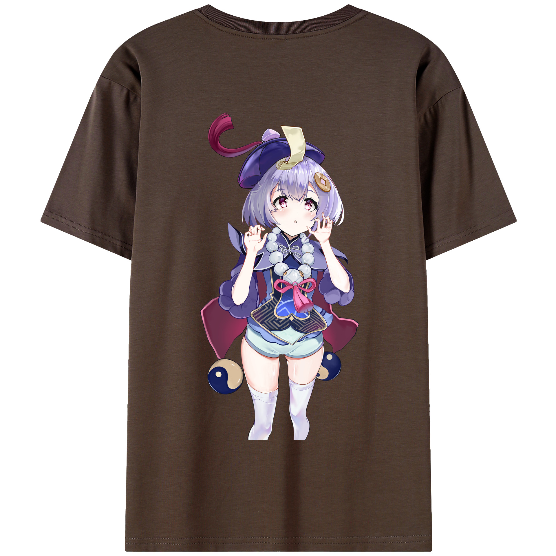 げんし神 七七 なな  genshin Nana 綿100％半袖Tシャツ（背面プリント）