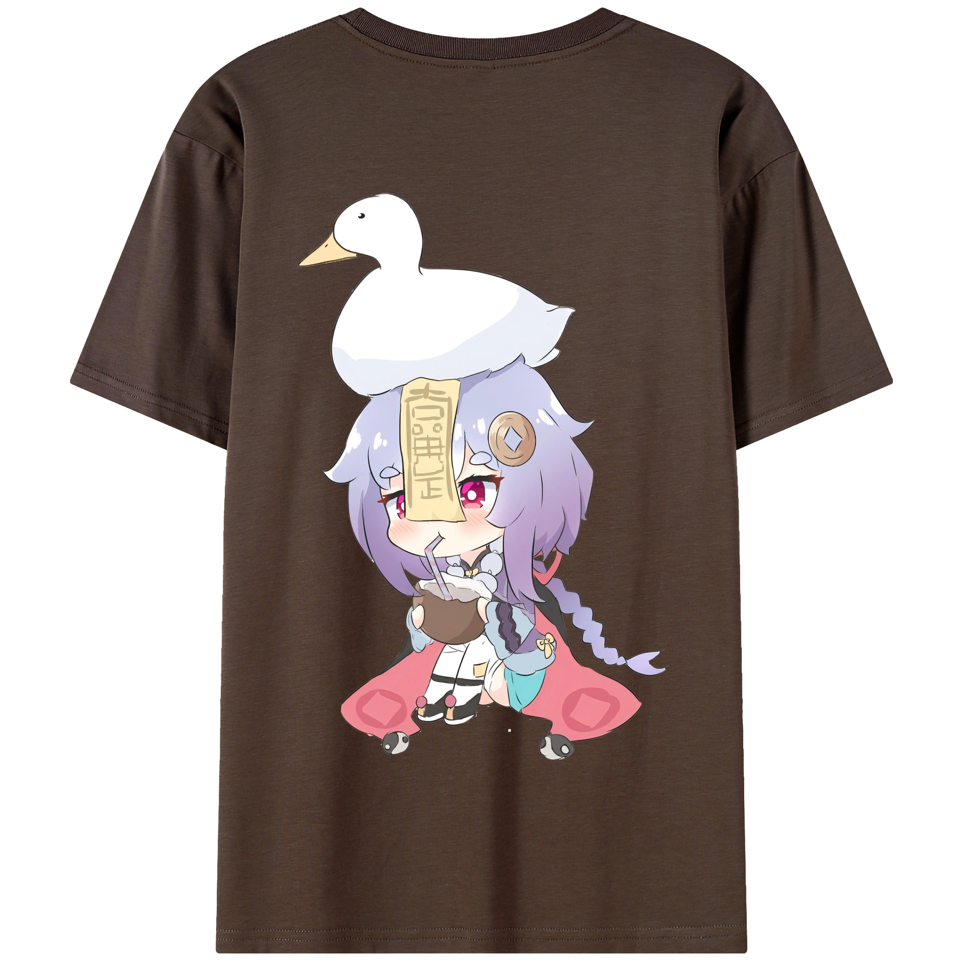 げんし神 七七 なな  genshin Nana 綿100％半袖Tシャツ（背面プリント）