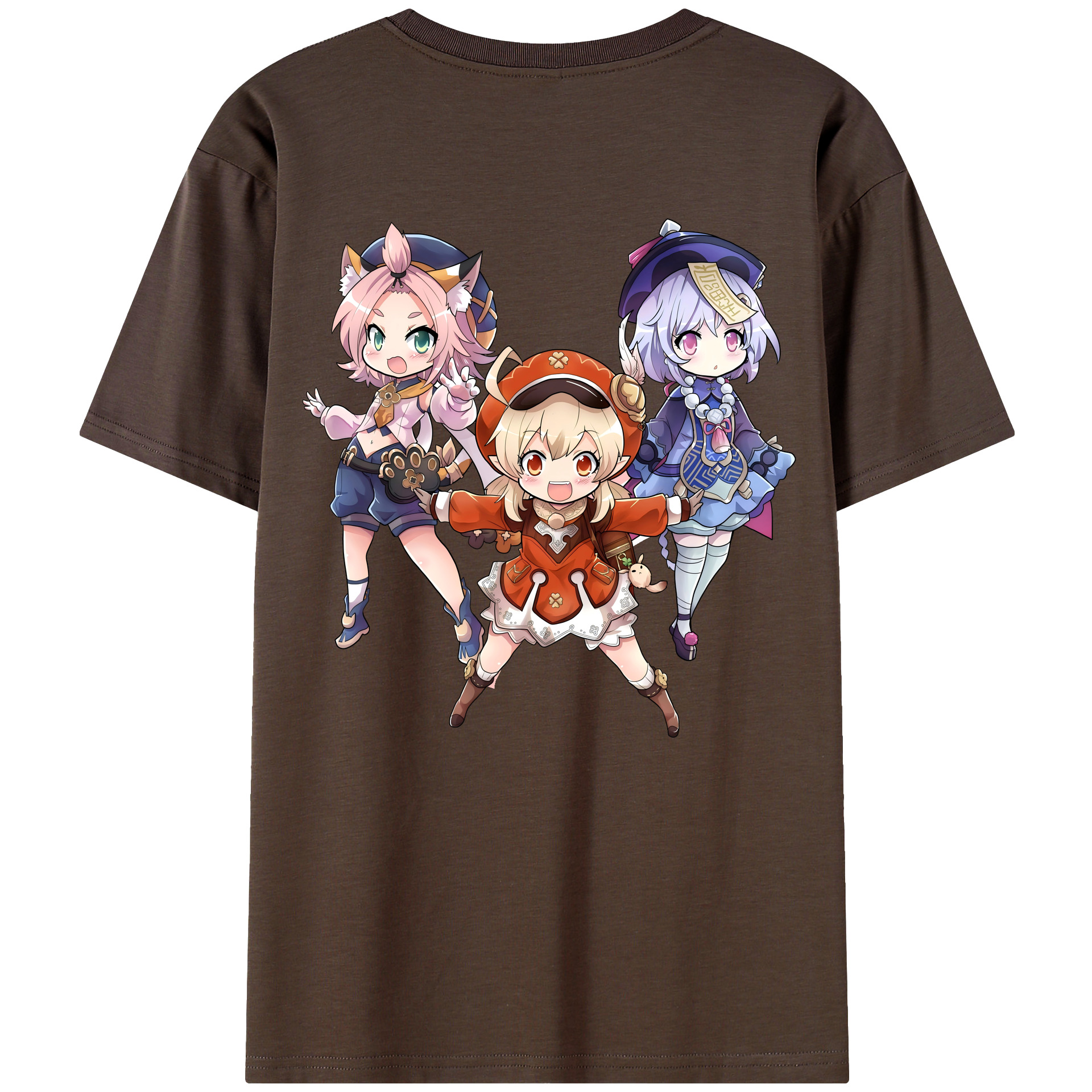 げんし神 七七 なな  genshin Nana 綿100％半袖Tシャツ（背面プリント）