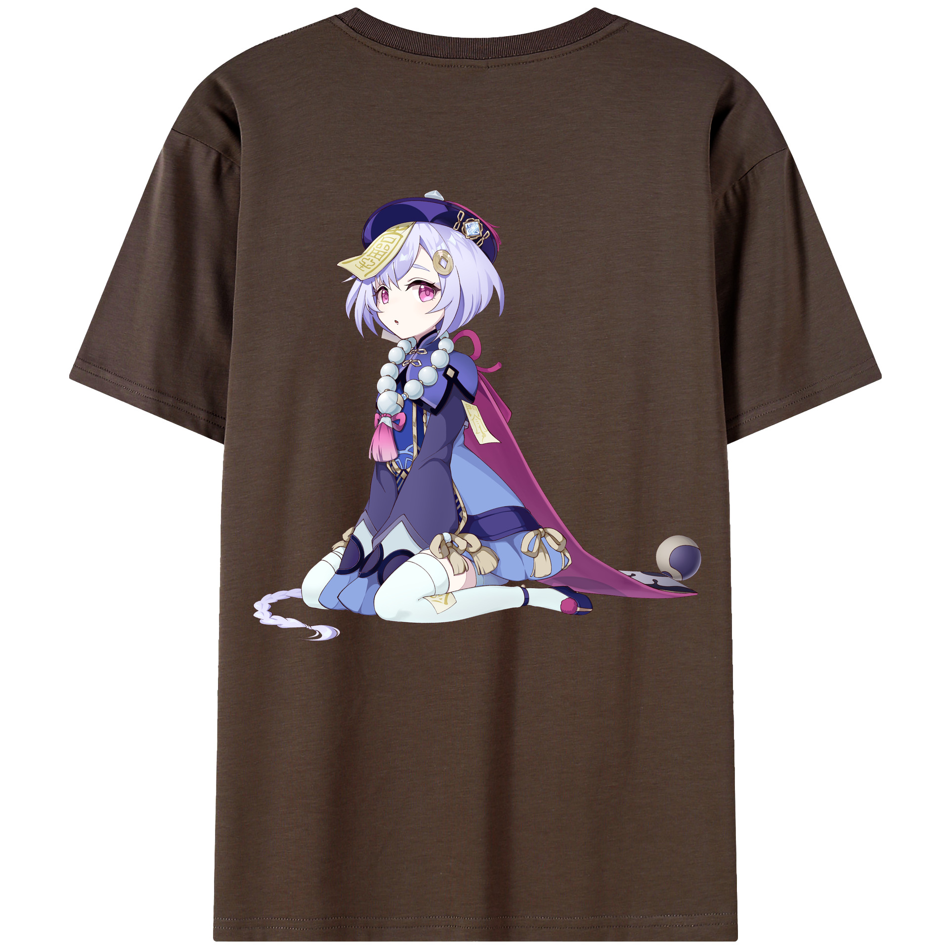げんし神 七七 なな  genshin Nana 綿100％半袖Tシャツ（背面プリント）