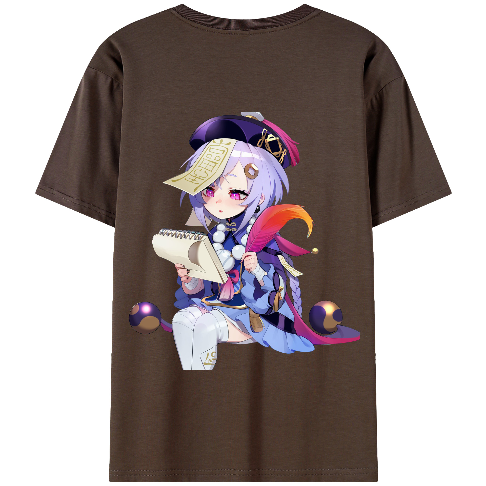 げんし神 七七 なな  genshin Nana 綿100％半袖Tシャツ（背面プリント）