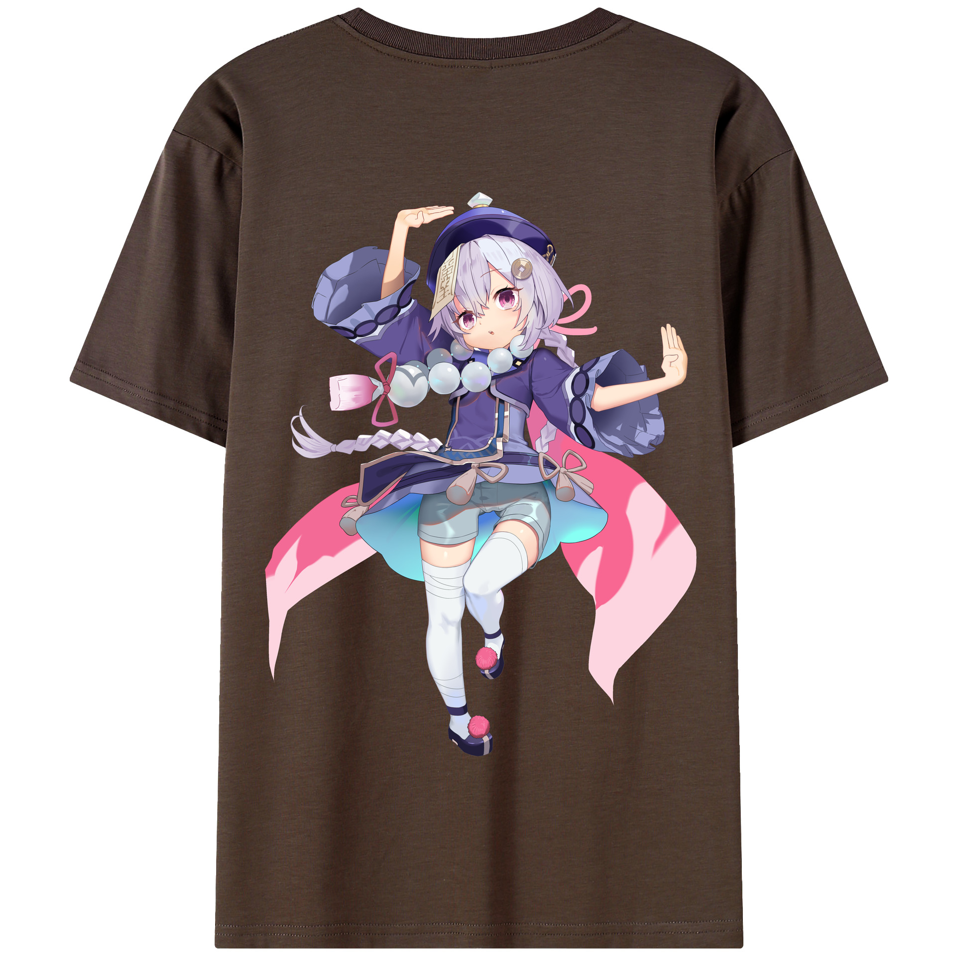 げんし神 七七 なな  genshin Nana 綿100％半袖Tシャツ（背面プリント）