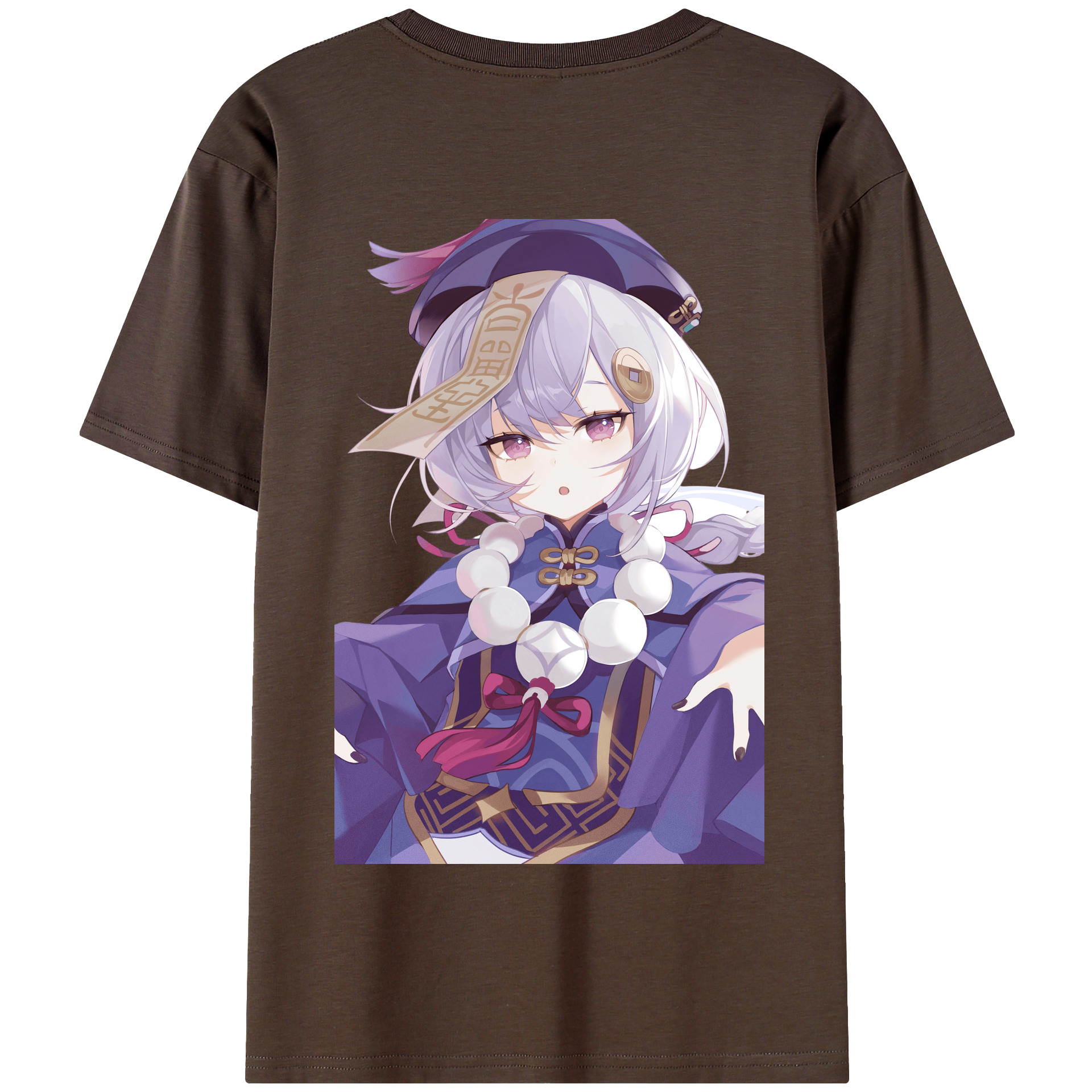 げんし神 七七 なな  genshin Nana 綿100％半袖Tシャツ（背面プリント）