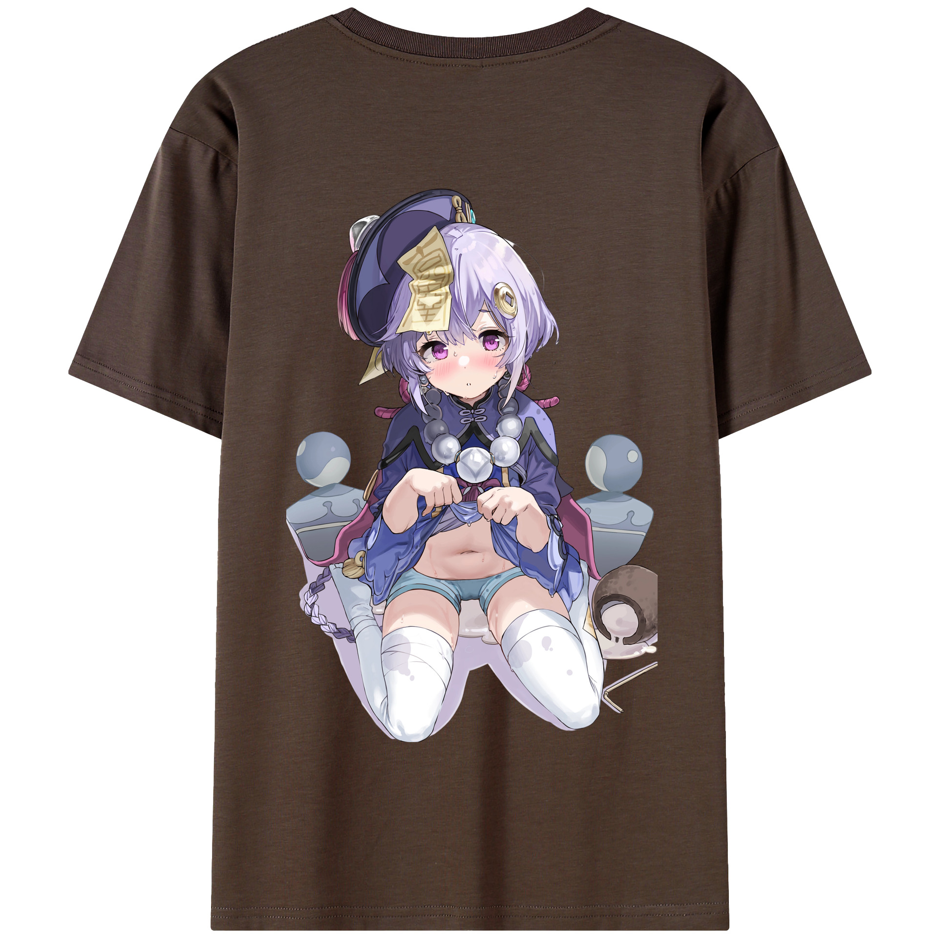 げんし神 七七 なな  genshin Nana 綿100％半袖Tシャツ（背面プリント）