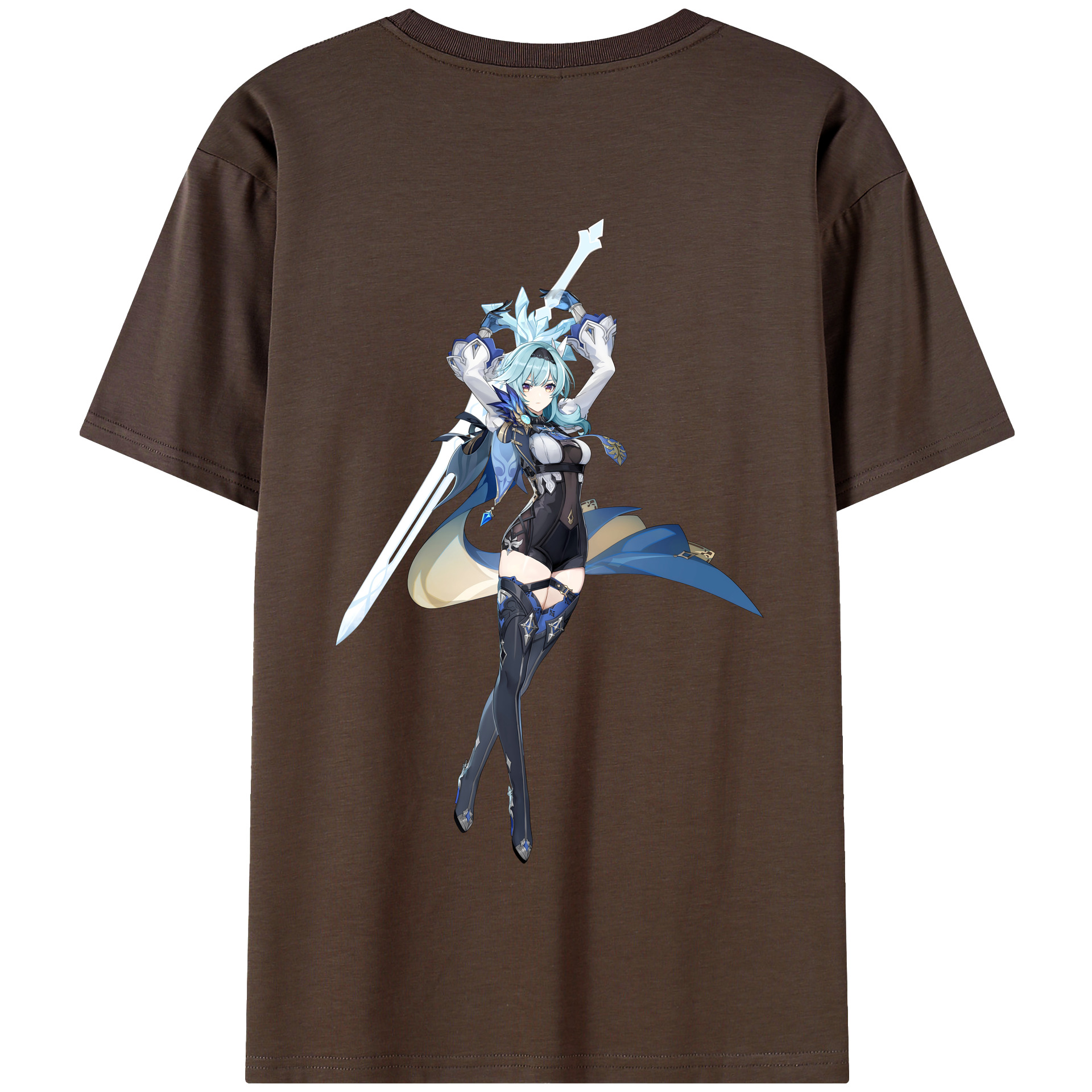 げんし神 优菈 ゆうら genshin Yūra 綿100％半袖Tシャツ（背面プリント）