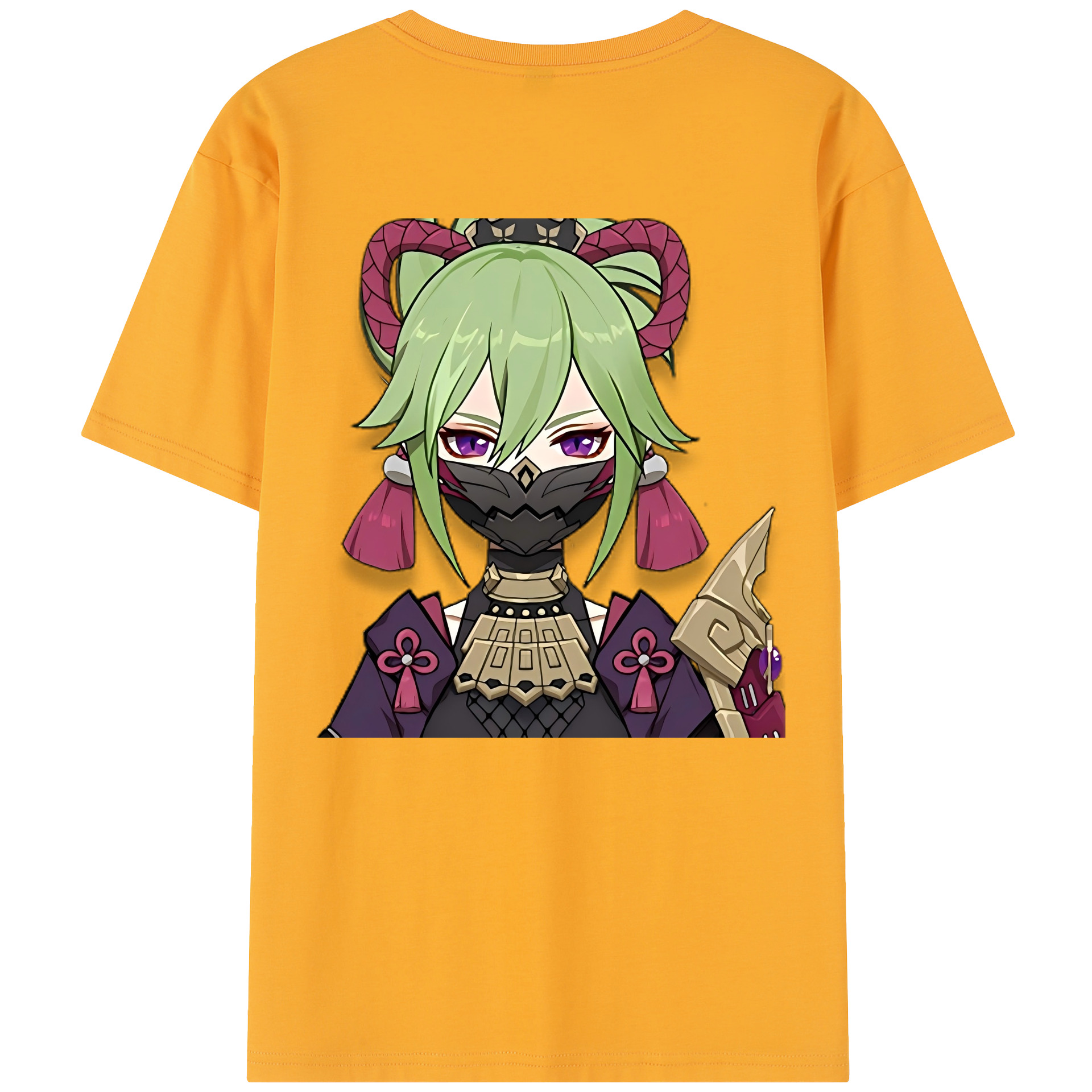 げんし神  久岐忍 くき しのぶ genshin Kuki Shinobu 綿100％半袖Tシャツ（背面プリント）