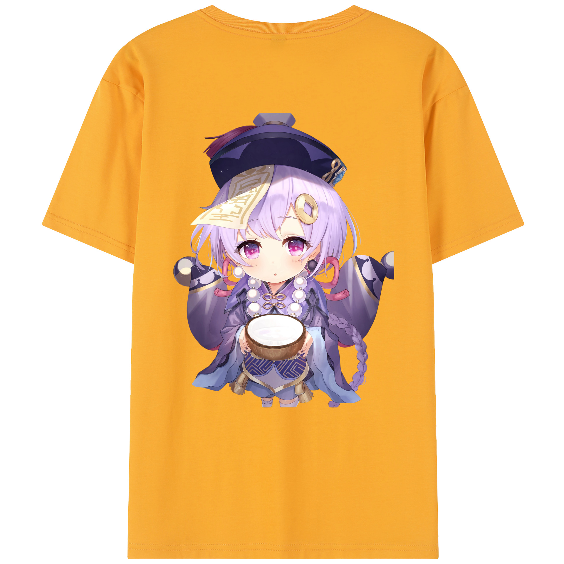 げんし神 七七 なな  genshin Nana 綿100％半袖Tシャツ（背面プリント）