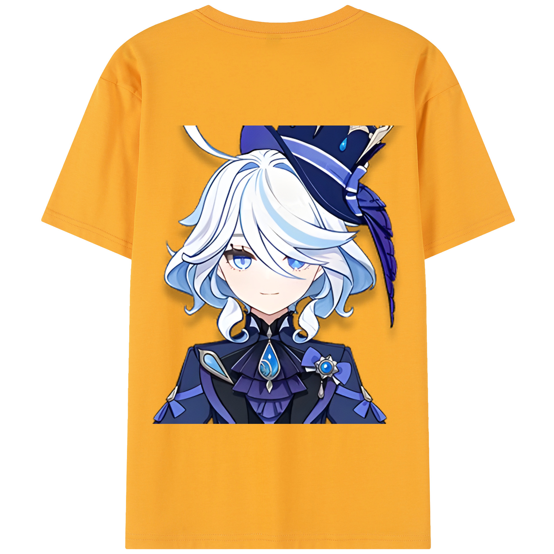 げんし神 フリーナ genshin Furina 綿100％半袖Tシャツ（背面プリント）