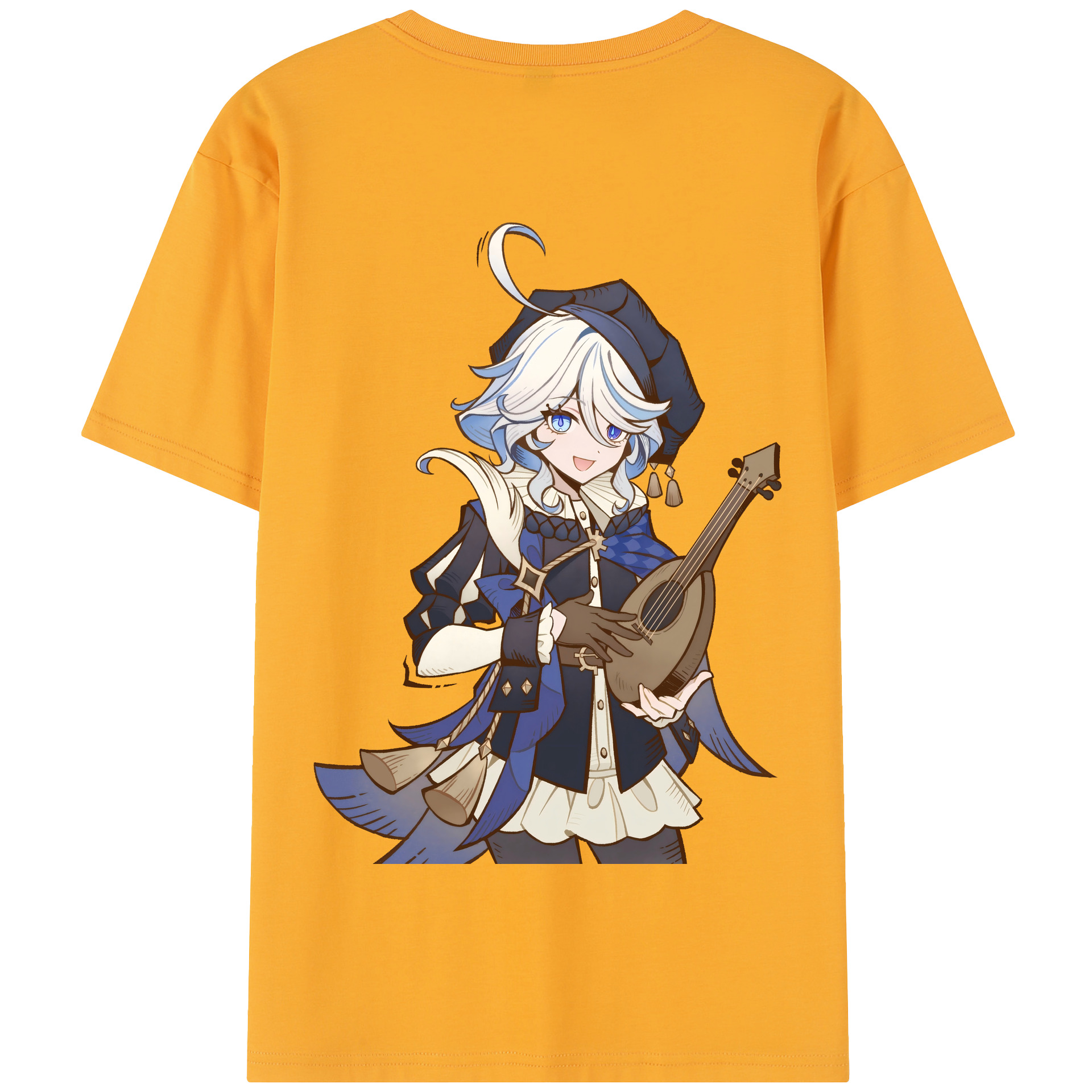 げんし神 フリーナ genshin Furina 綿100％半袖Tシャツ（背面プリント）