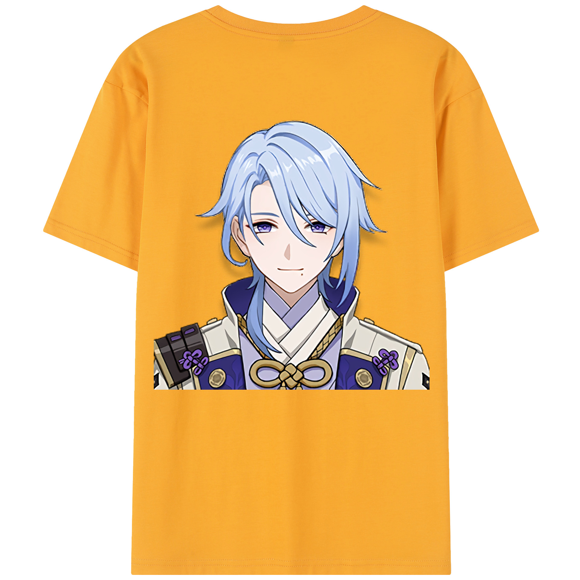 げんし神 神里綾人 かみさとあやと genshin Kamisato Ayato 綿100％半袖Tシャツ（背面プリント）
